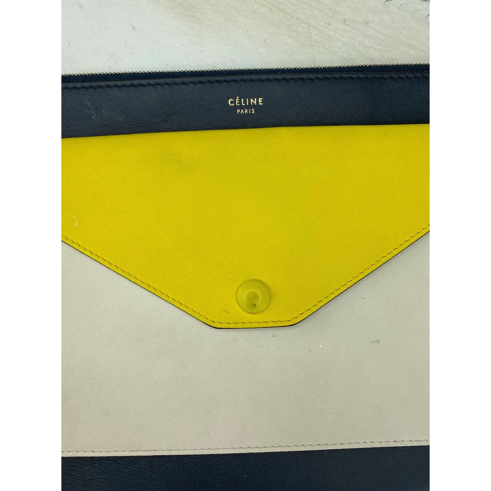 Celine Celine leather Pocket Envelope Clutch Wallet Size ONE SIZE - 2 Thumbnail