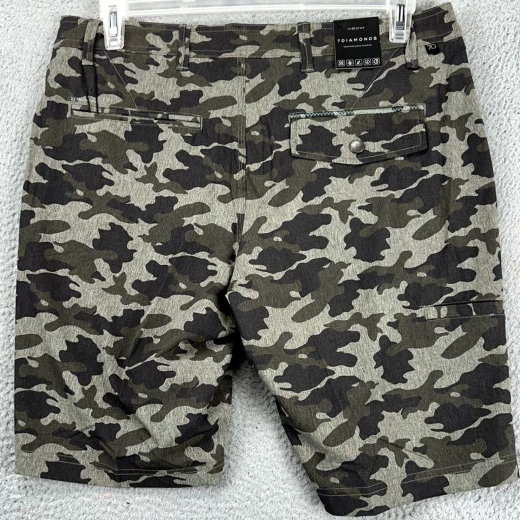 Vintage 7 Diamonds Cloudbreak Performance Shorts Mens 32 Grey Camo 4 Way Stretch NEW Size US 32 / EU 48 - 3 Thumbnail