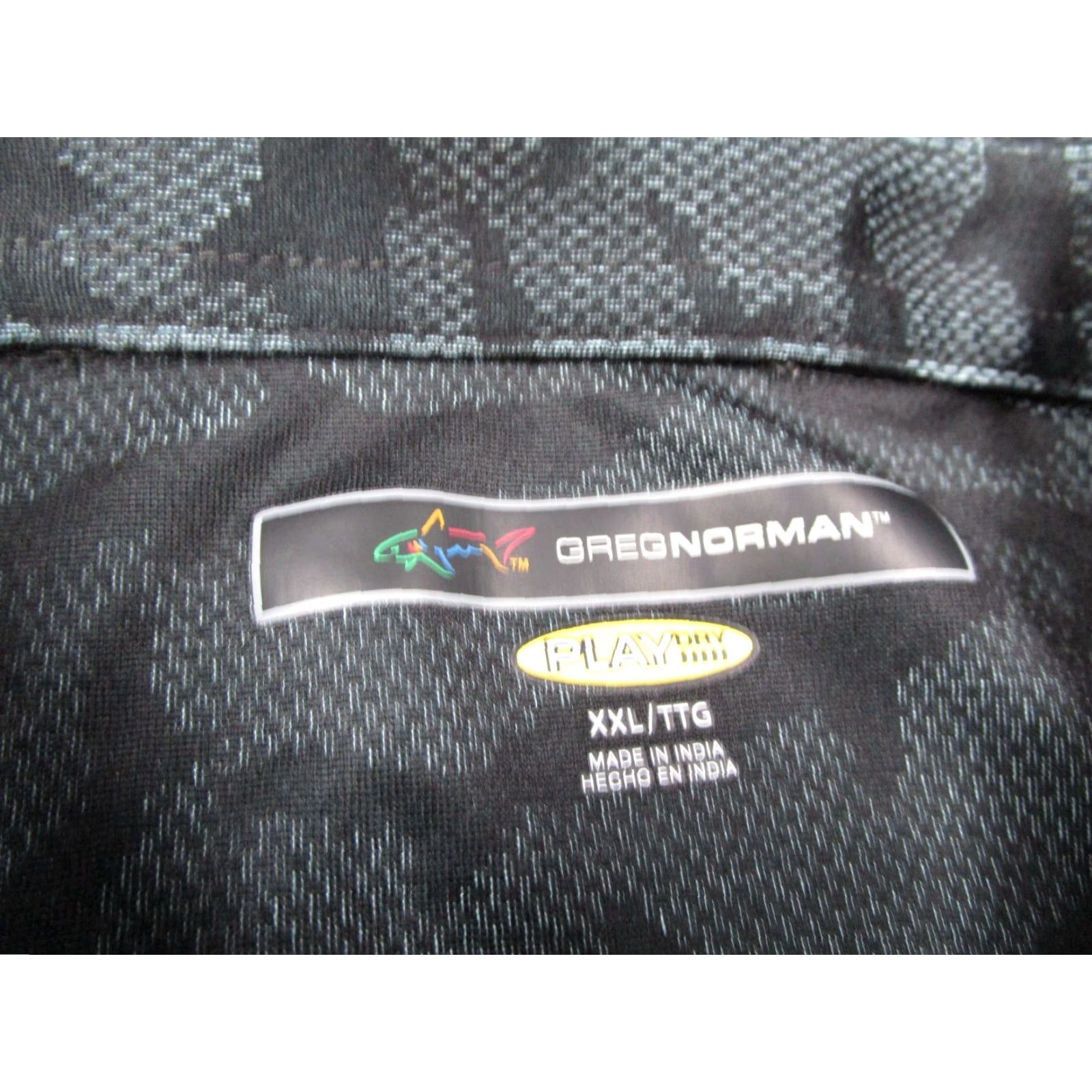 Vintage Greg Norman Polo Shirt Mens 2XL Black Play Dry AOP Shark Golf Polo Shirt Mens 2XL XXL Black Size US XXL / EU 58 / 5 - 2 Thumbnail