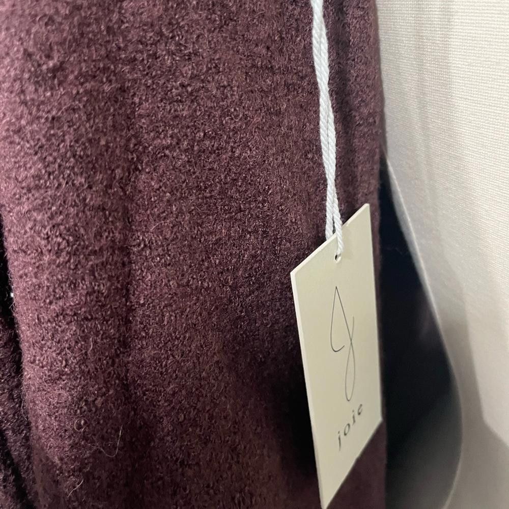Kim Jones JOIE Wool Blend Button Front Boxy Dark Purple Cardigan Size L / US 10 / IT 46 - 9 Thumbnail