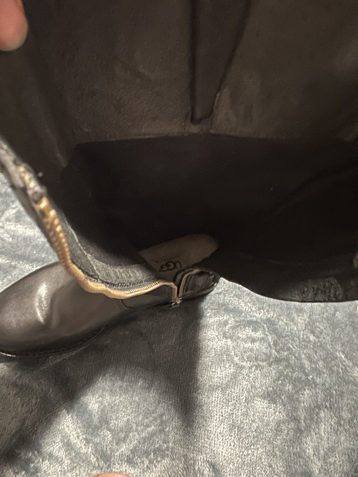 Ugg UGG Australia Damien textured leather tall lodge black boots Size US 6.5 / IT 36.5 - 5 Thumbnail