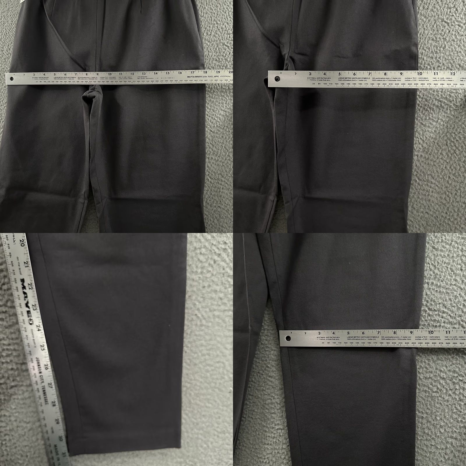 Gap Gap Womens Pants Size 12 Gray High Rise Side Zip Stretch Cotton Blend Size 28" / US 6 / IT 42 - 8 Thumbnail