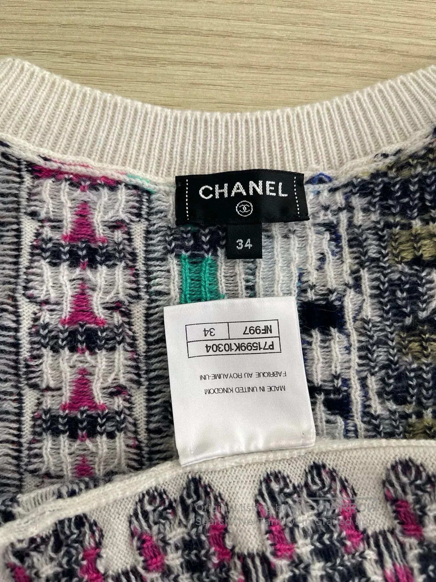 Chanel Chanel 2021 Rainbow Logo Sweater. Size US XS / EU 42 / 0 - 3 Thumbnail