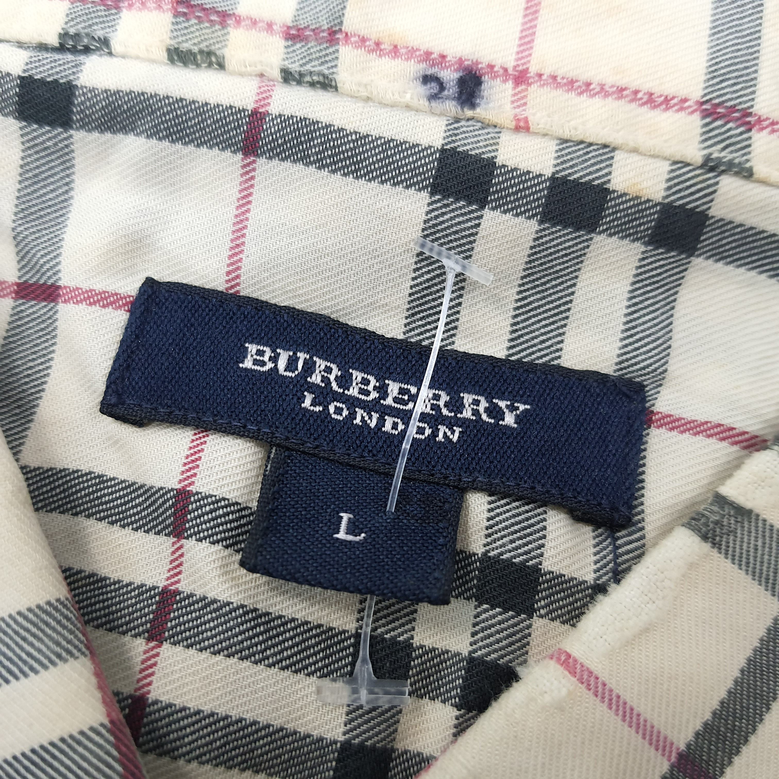 Burberry Vintage Burberry London Nova Check Button Up Shirt C267N8 Size US L / EU 52-54 / 3 - 5 Thumbnail