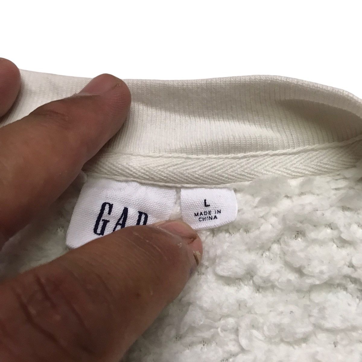 Gap × Vintage Vintage Gap Fur Fleece Cropped Jacket Size US L / EU 52-54 / 3 - 7 Thumbnail