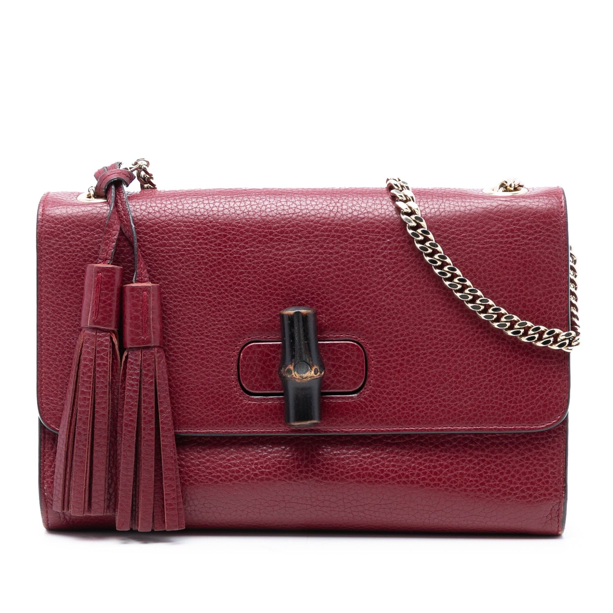 Gucci Medium Leather Miss Bamboo Crossbody Size ONE SIZE - 1 Thumbnail