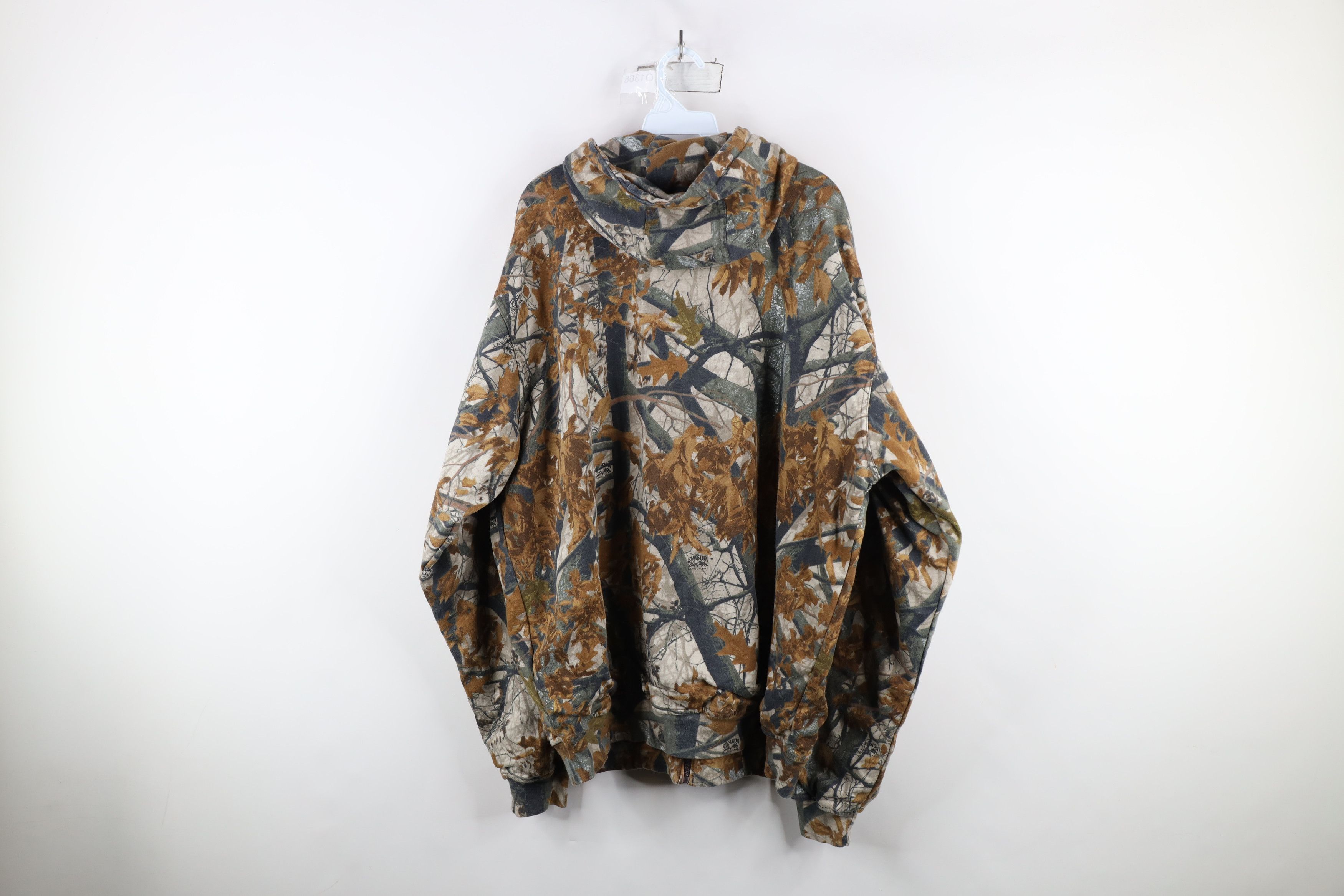 Vintage Vintage Streetwear Thermal Lined Camouflage Full Zip Hoodie Size US XXL / EU 58 / 5 - 11 Thumbnail