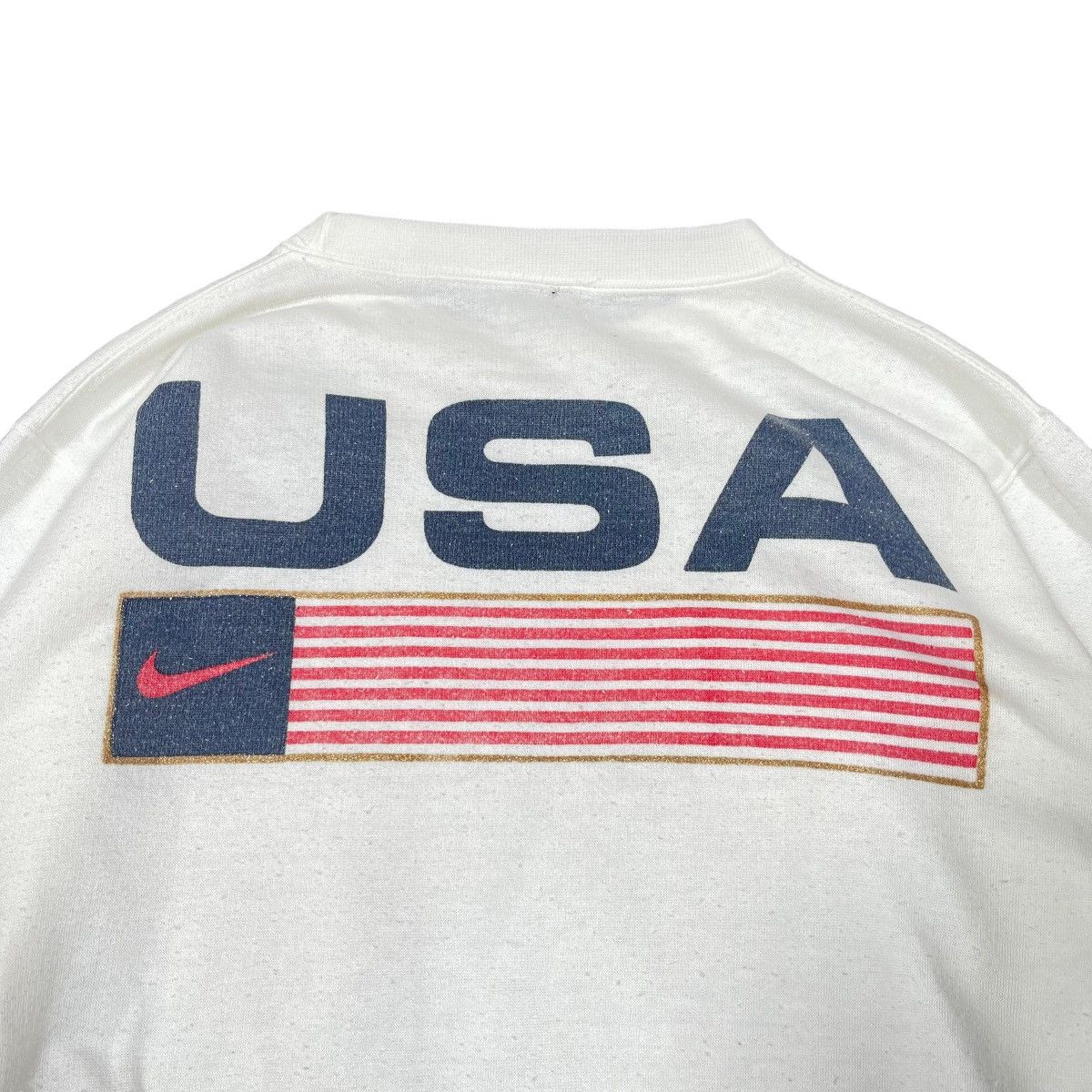 Nike × Vintage Vintage Nike USA Swoosh Back Hit Crewneck Size US M / EU 48-50 / 2 - 2 Thumbnail