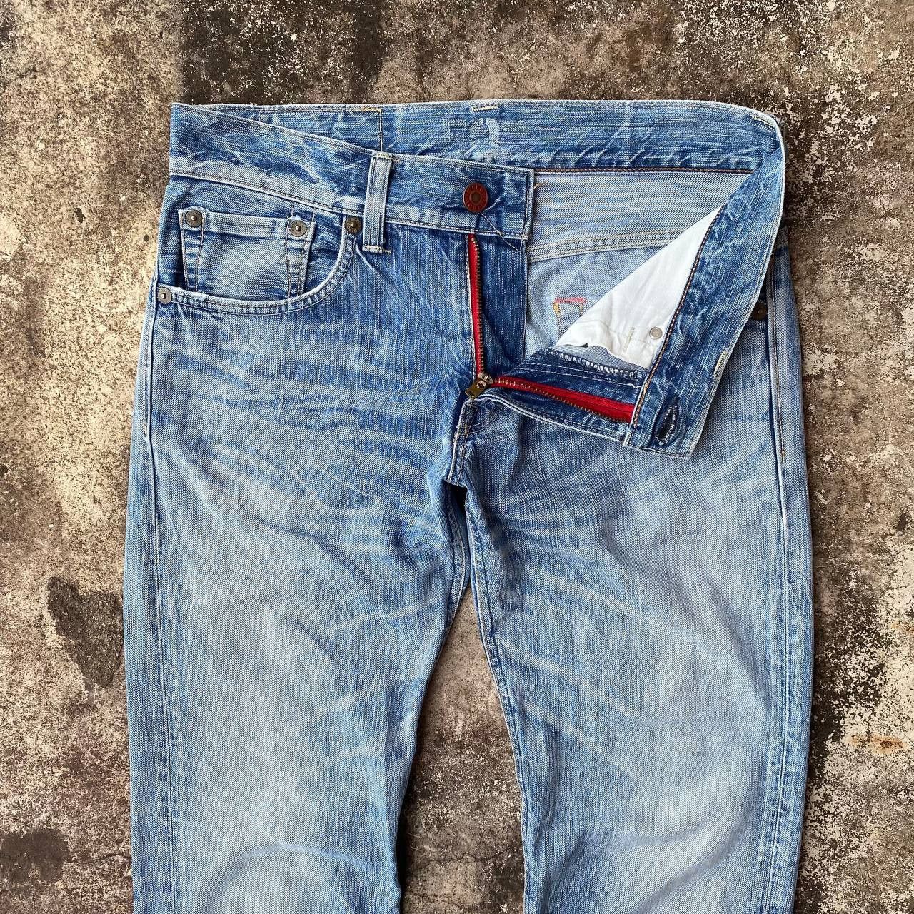 Edwin FLARED VINTAGE EDWIN JAPAN DENIM STONEWASH CLAWMARK BJ07-14 Size US 30 / EU 46 - 6 Thumbnail