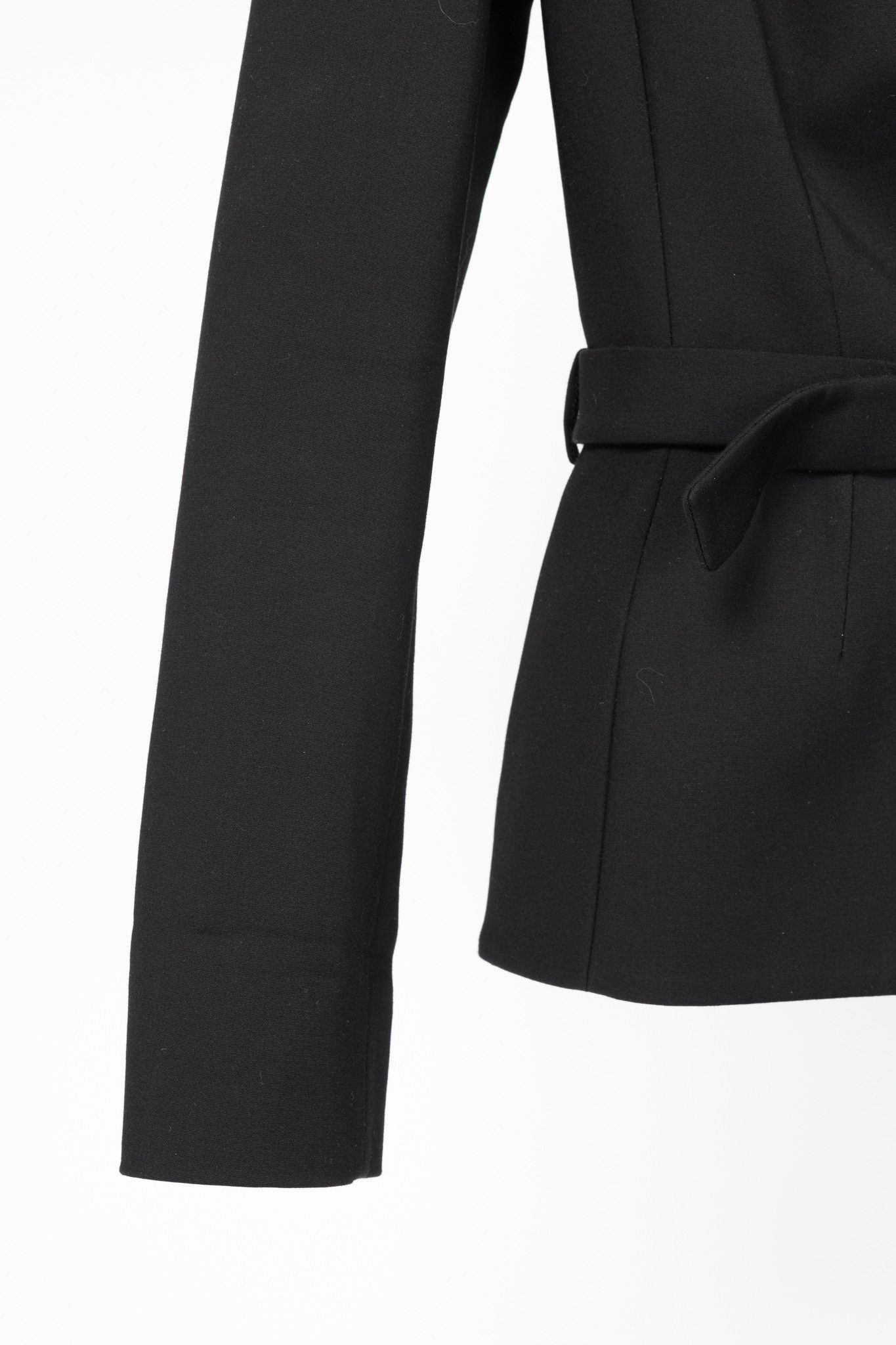 Gucci Gucci PF13 Black Cotton-Blend Belted Jacket Size XS / US 0-2 / IT 36-38 - 6 Thumbnail