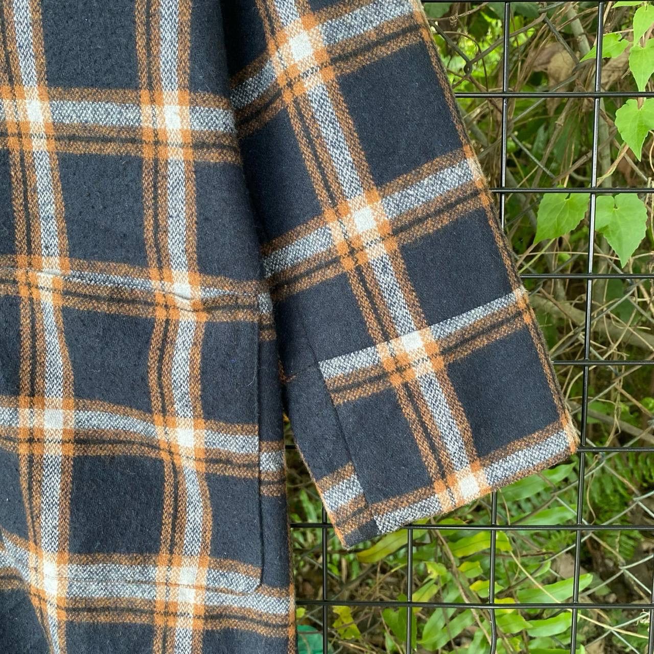 Japanese Brand Vtg Japan Checkered Board Long Coat Free Size Size US L / EU 52-54 / 3 - 6 Thumbnail