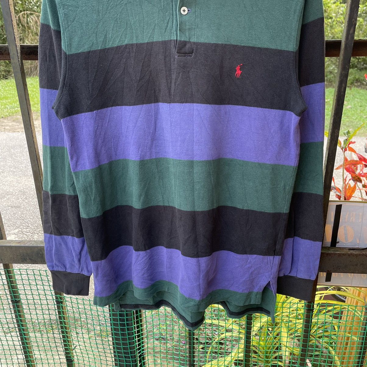 Polo Ralph Lauren × Ralph Lauren × Vintage 🔥Vintage Polo Ralph Lauren Small Pony Striped Polos Shirts Size US M / EU 48-50 / 2 - 5 Thumbnail