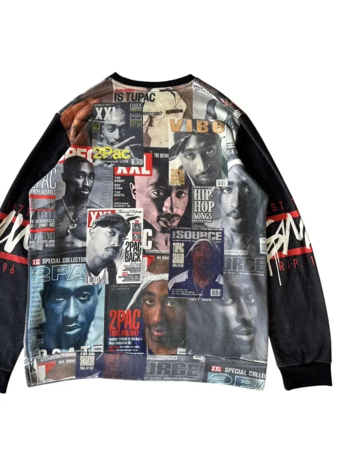 Hysteric Glamour RARE🔥TUPAC SHAKUR ALL OVER PRINT OVERSIZED SWEATSHIRT Size US XL / EU 56 / 4 - 6 Thumbnail