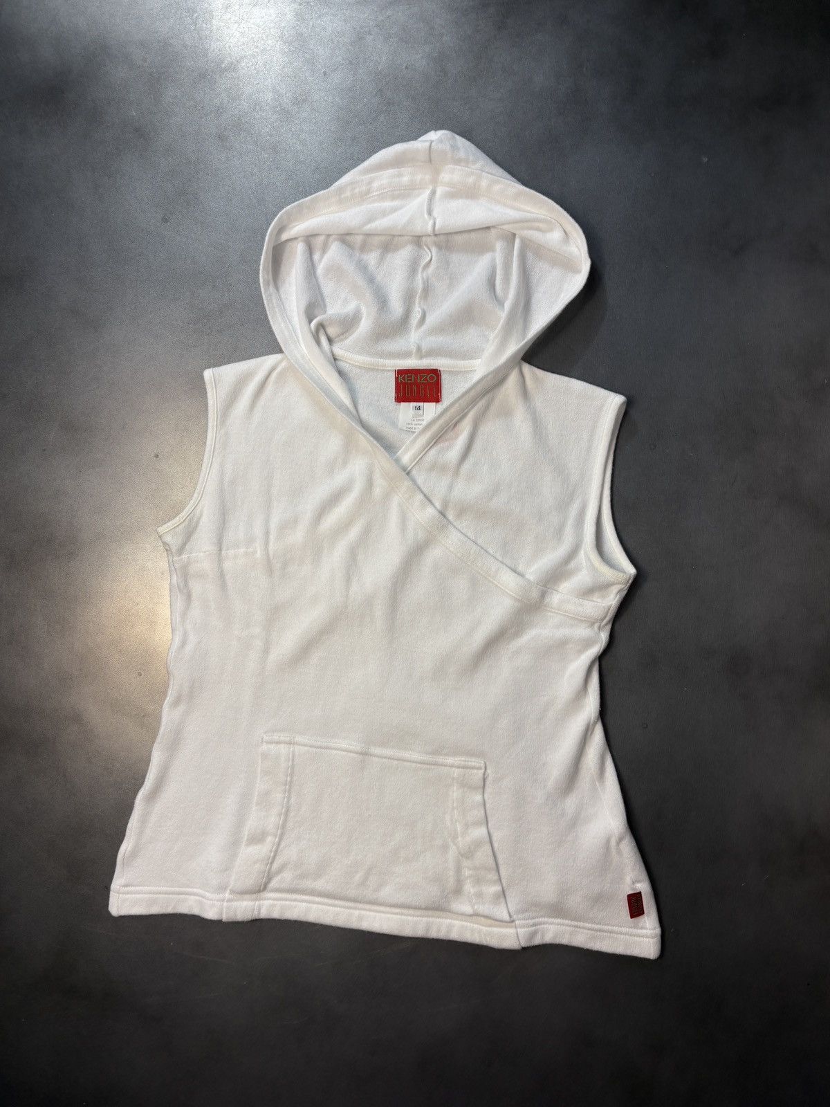 Kenzo × Vintage Vintage Kenzo Jungle Sleeveless Hoodie Y2K Sport Halter Top Size S / US 4 / IT 40 - 15 Thumbnail
