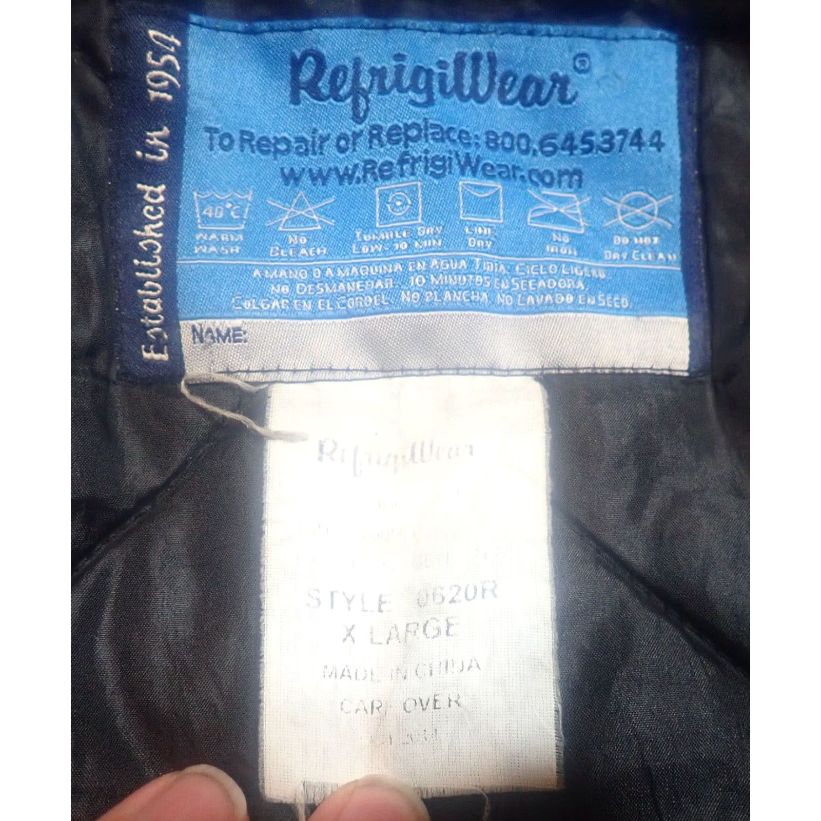 Refrigiwear VINTAGE Refrigiwear ComfortGuard Jacket Mens XL Black Size US XL / EU 56 / 4 - 4 Thumbnail
