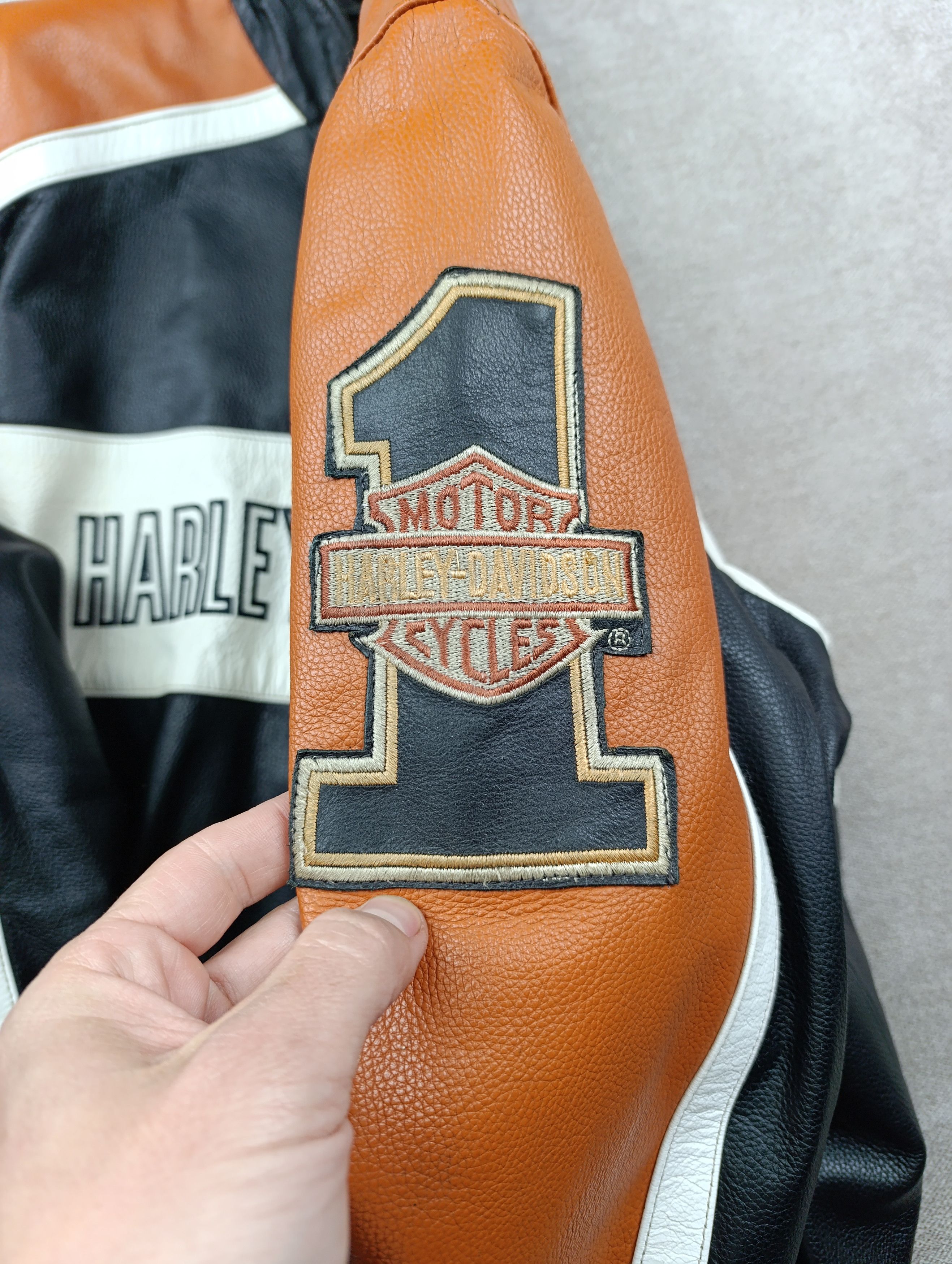 Harley Davidson Harley Davidson Mens Vintage Leather Biker Jacket Size US M / EU 48-50 / 2 - 8 Thumbnail