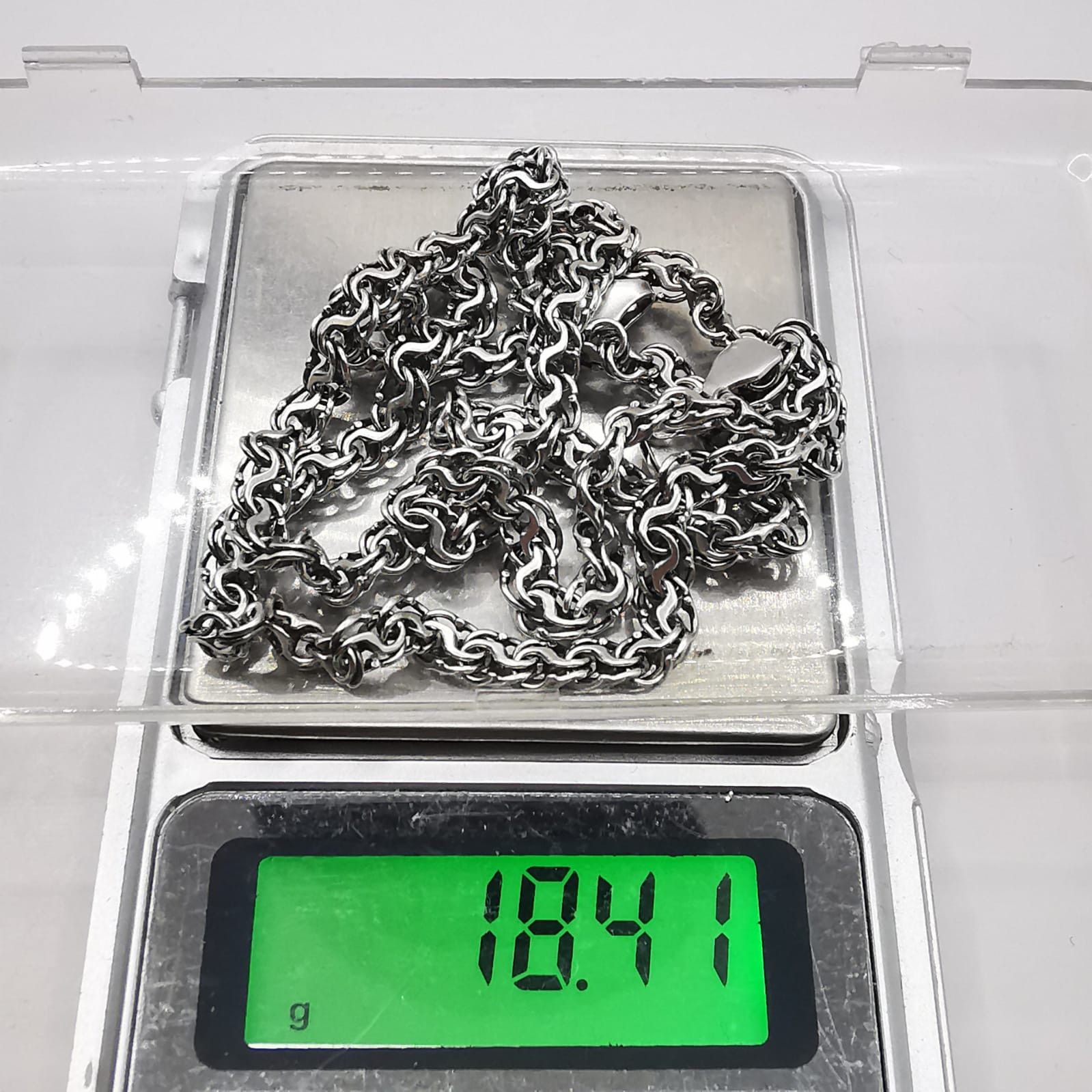 Sterling Silver Vintage Jewelry Chain,925 Sterling Silver,Signed 18,41g Size ONE SIZE - 5 Thumbnail