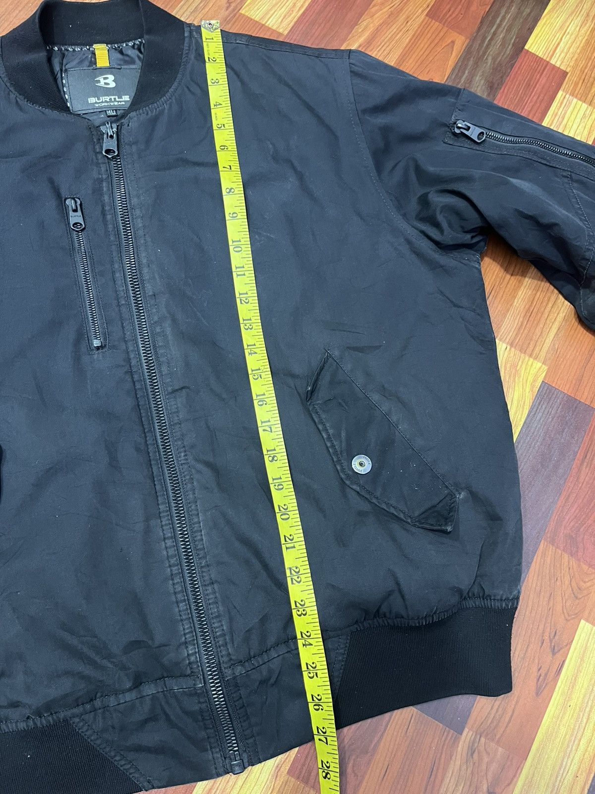 Japanese Brand Burtle Workwear Bomber Jacket Black Tactical Size US L / EU 52-54 / 3 - 12 Thumbnail