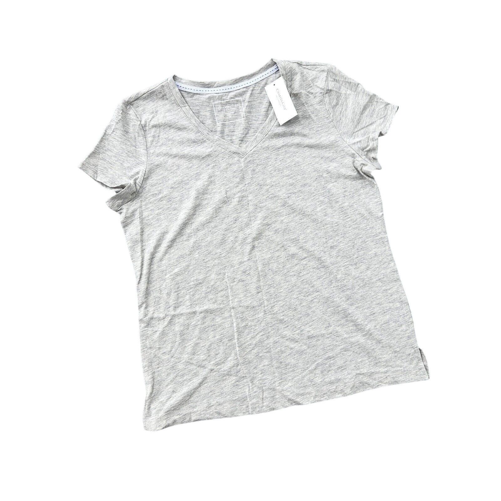 The Unbranded Brand Charter Club Women Sleepwear V-Neck Pajama T-Shirt Size M Size ONE SIZE - 2 Thumbnail