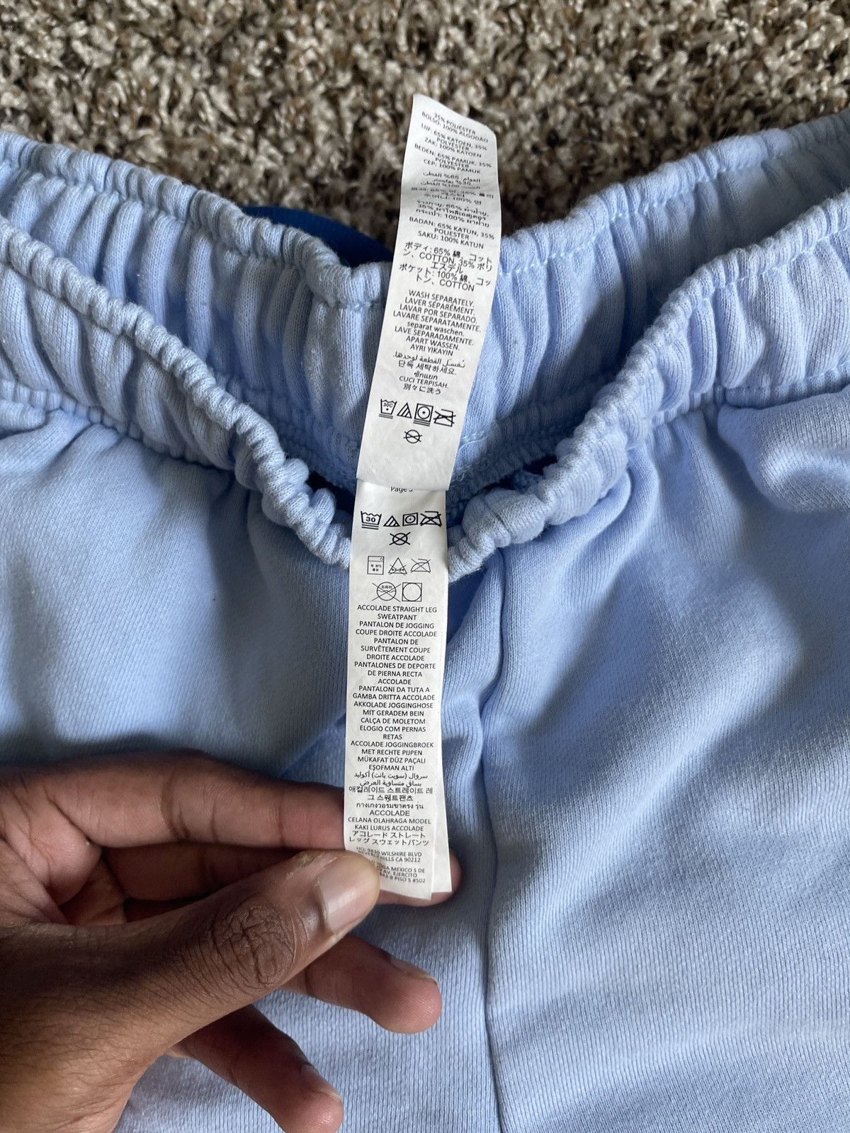 Alo Light Blue Alo Sweats Size US 30 / EU 46 - 5 Thumbnail