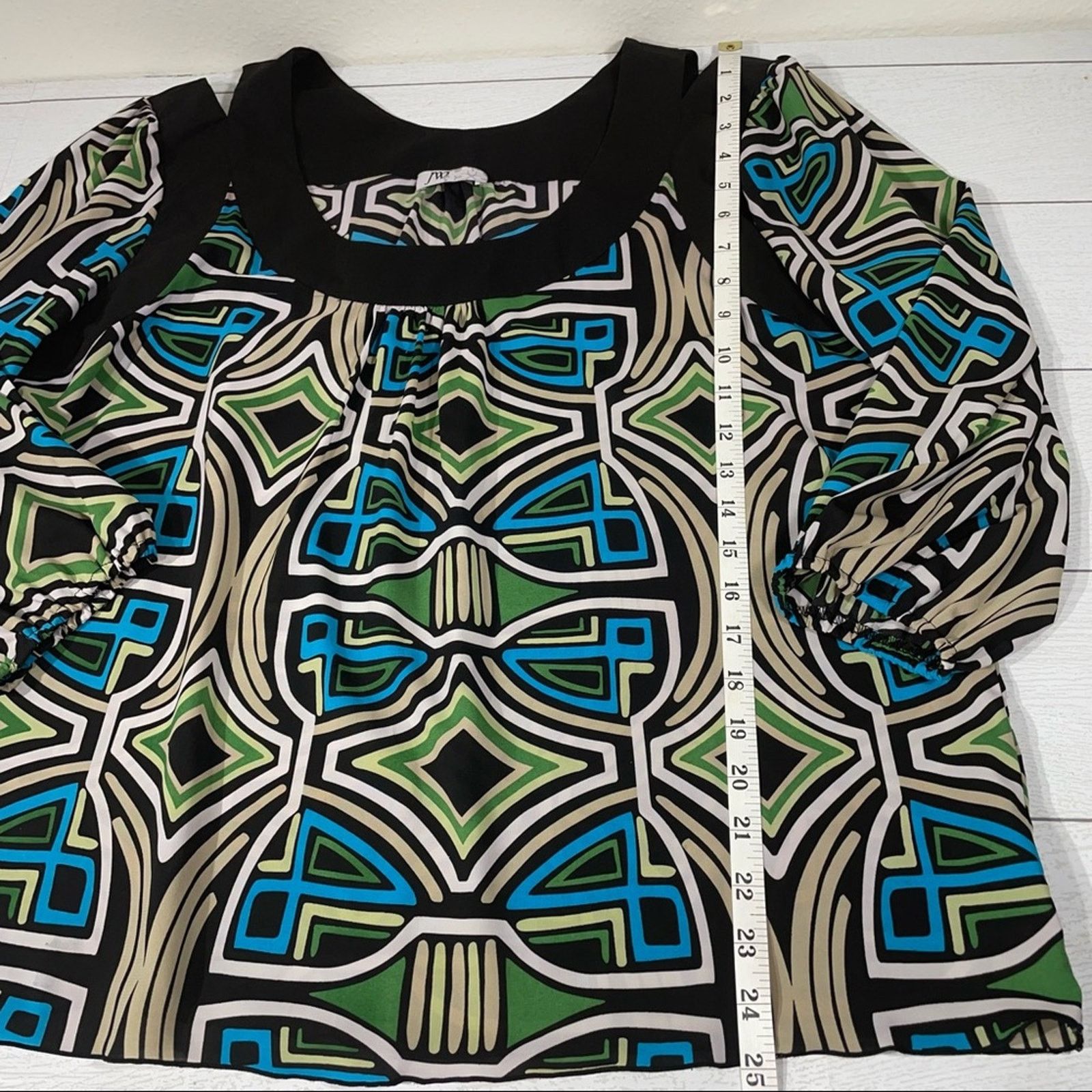 Other JW Black Cut Out Shoulder 3/4 Sleeve Retro Design Shirt XL Size XL / US 12-14 / IT 48-50 - 2 Thumbnail