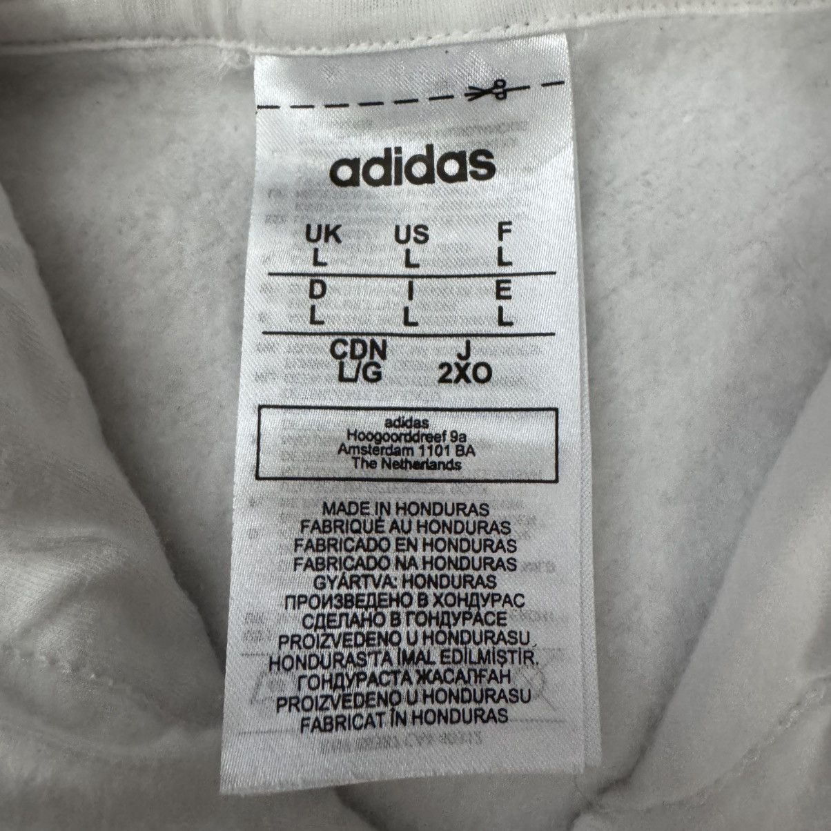 Adidas Adidas white hoodie with embroidered logo Size US L / EU 52-54 / 3 - 3 Thumbnail