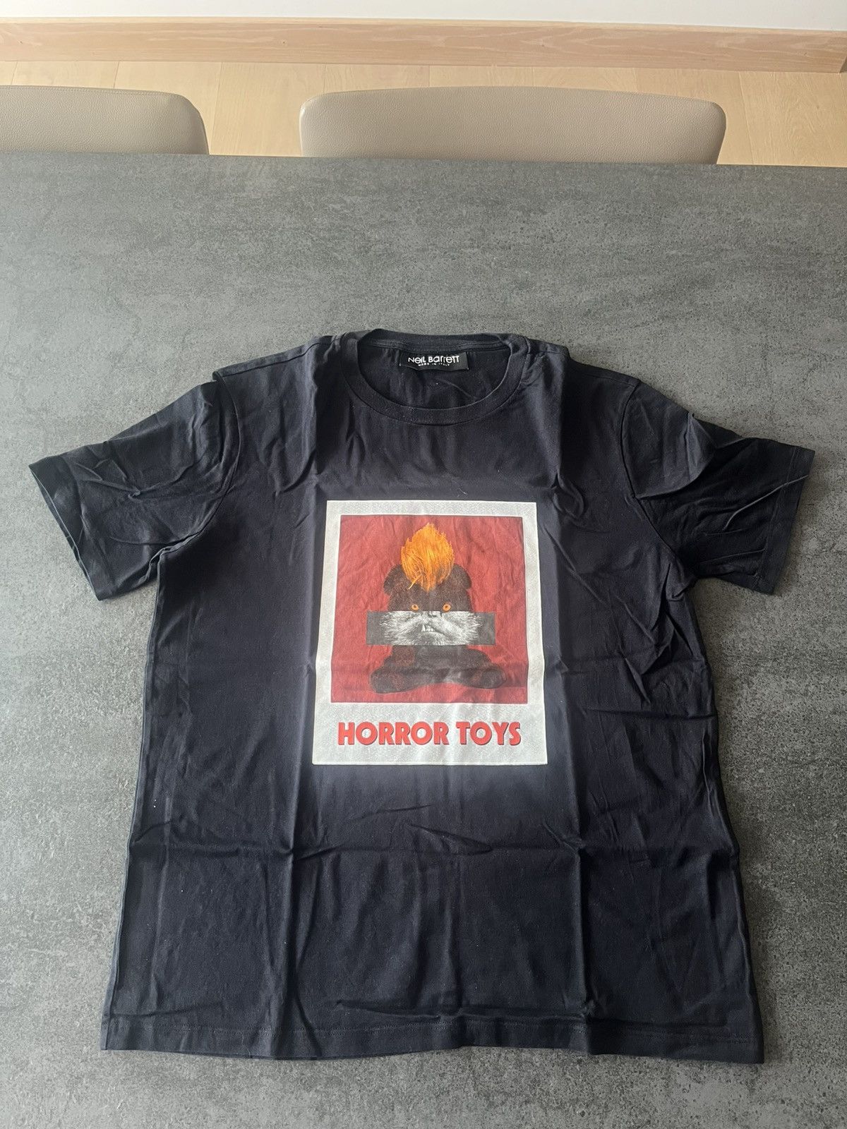 Neil Barrett Neil Barrett Black Tee Size US M / EU 48-50 / 2 - 1 Thumbnail