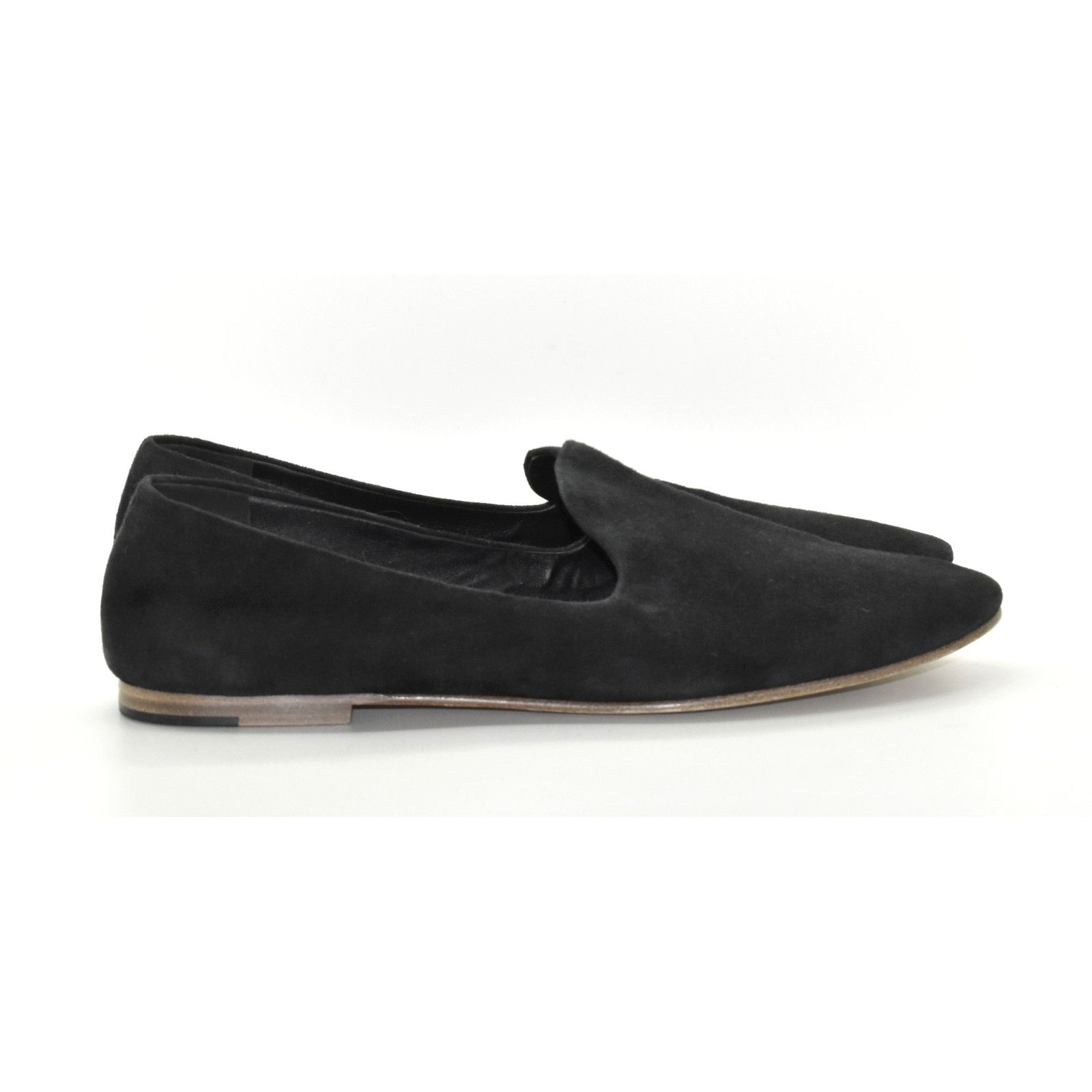 Vince NWOB VINCE Black Suede Flat Loafer Shoes Size 9.5M Size US 9.5 / IT 39.5 - 2 Thumbnail