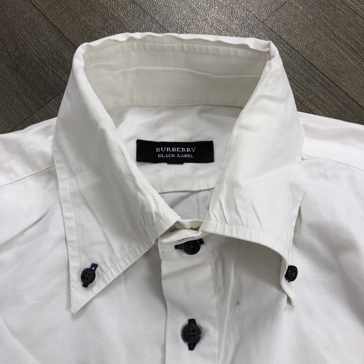 Burberry × Vintage Vintage Burberry Black Label True White Button Up Shirt Size US L / EU 52-54 / 3 - 4 Thumbnail