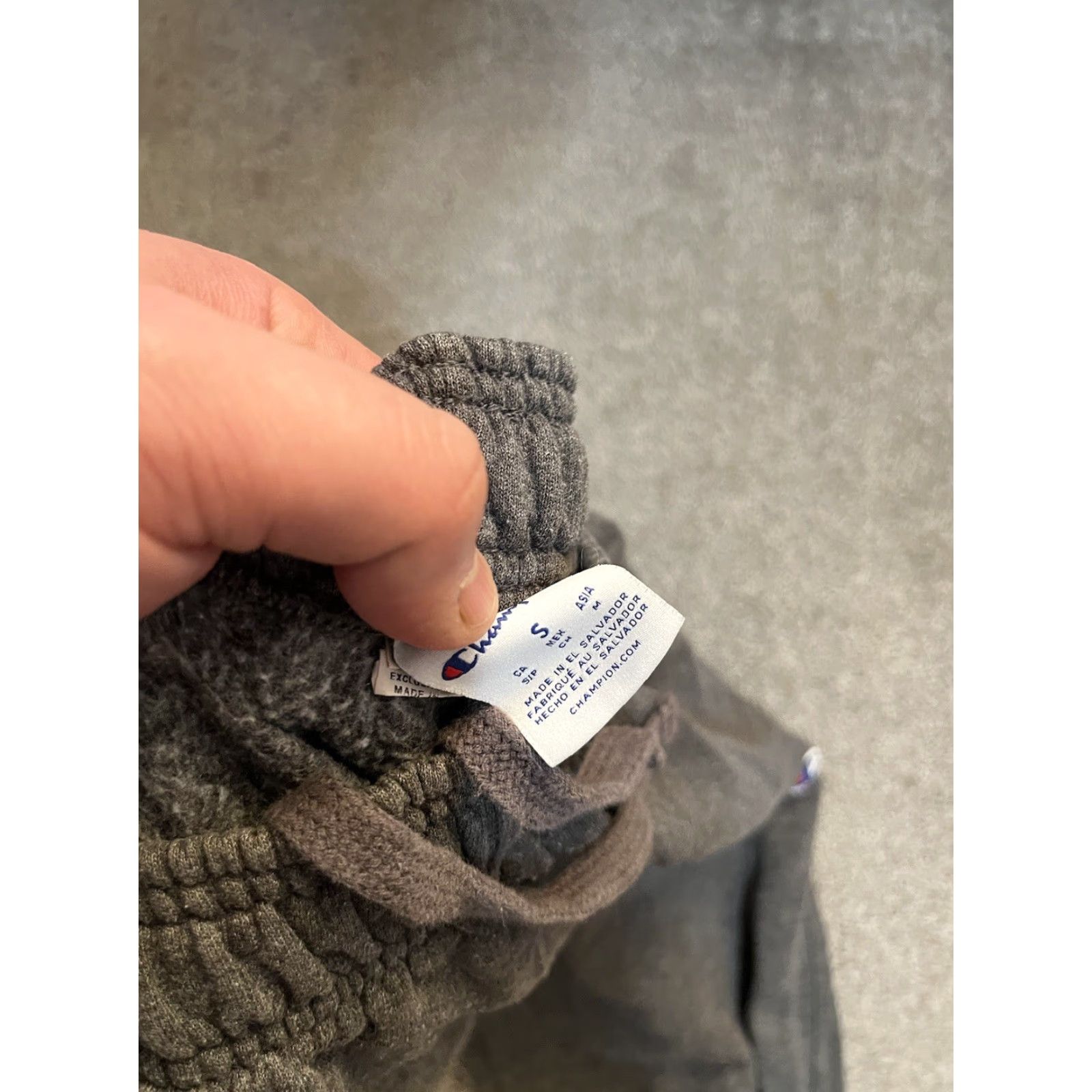 Champion Champion Sweatpants Men's Small Authent ic Straight Pocket Logo Gray Cotton Solid Size US 29 - 5 Thumbnail