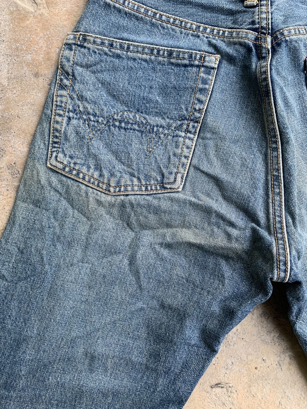 Edwin × Vintage Edwin 505X Selvedge distressed denim Size US 29 - 19 Thumbnail