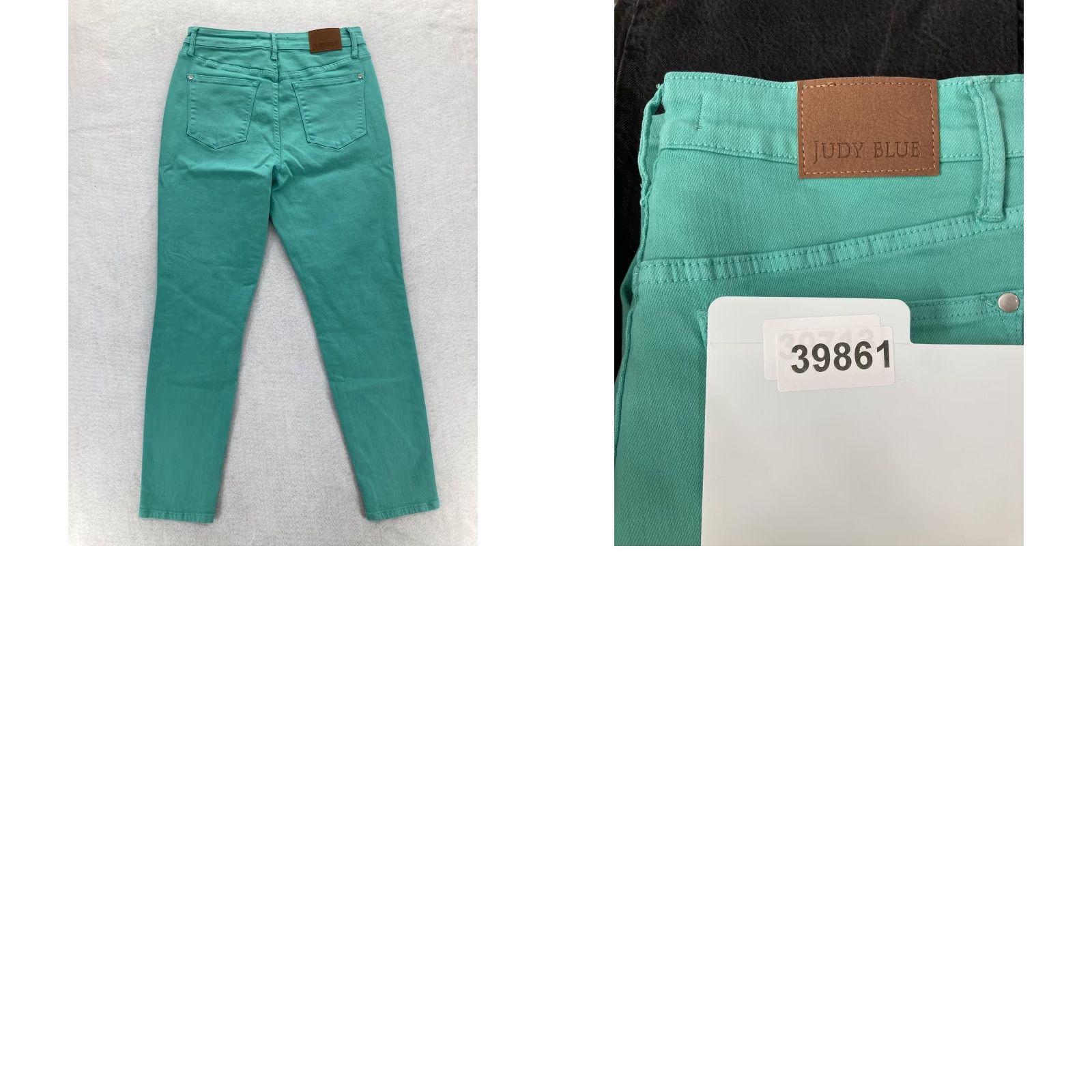 Vintage Judy Blue Jeans Womens 9/29 Green Garment Dyed Stretch Skinny Pants Preppy City Shirt? Size 29" - 9 Thumbnail