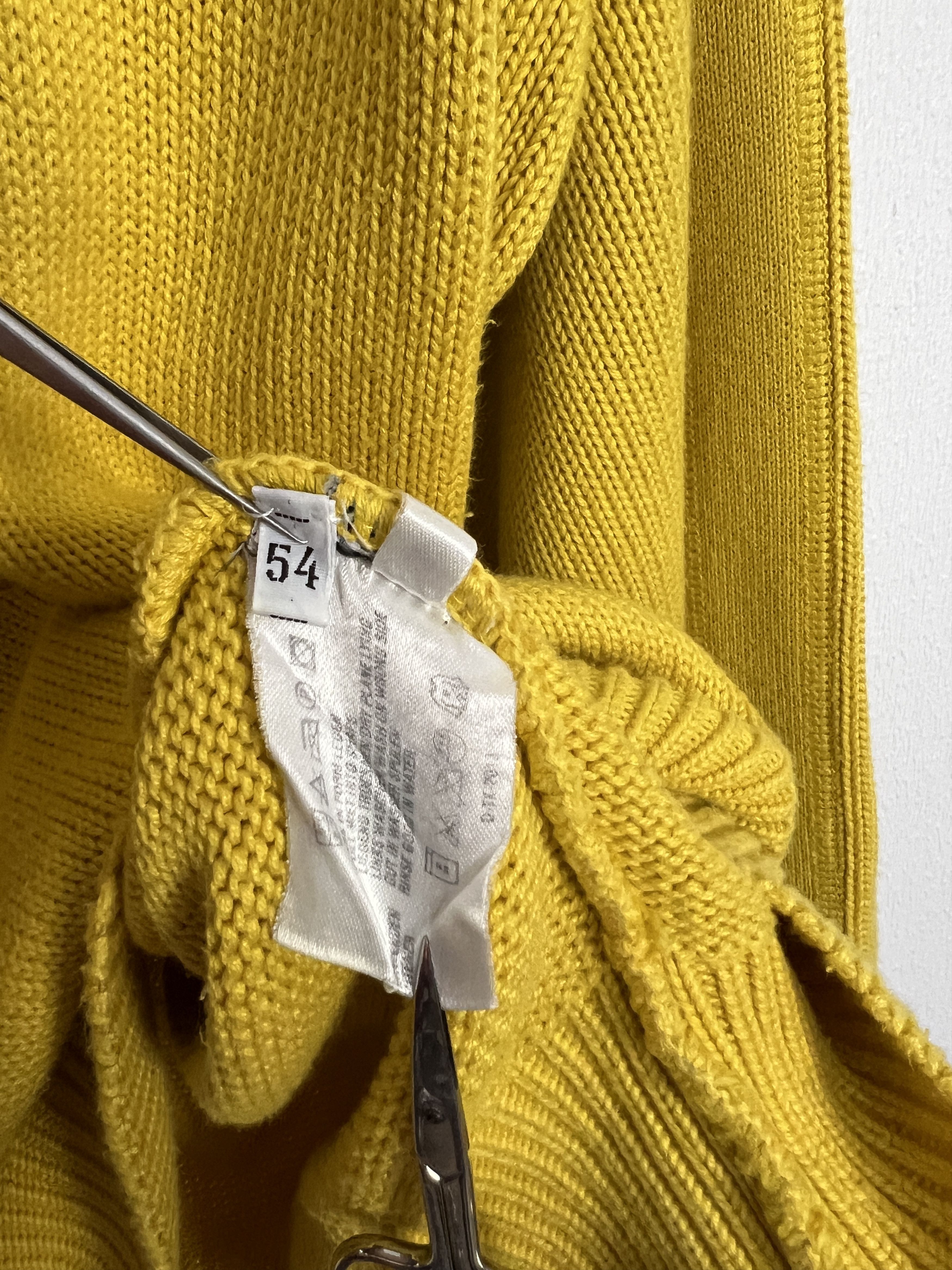 Carlo Colucci Vintage Carlo Colucci Yellow Knit Sweater Pullover Mens Size US XL / EU 56 / 4 - 7 Thumbnail