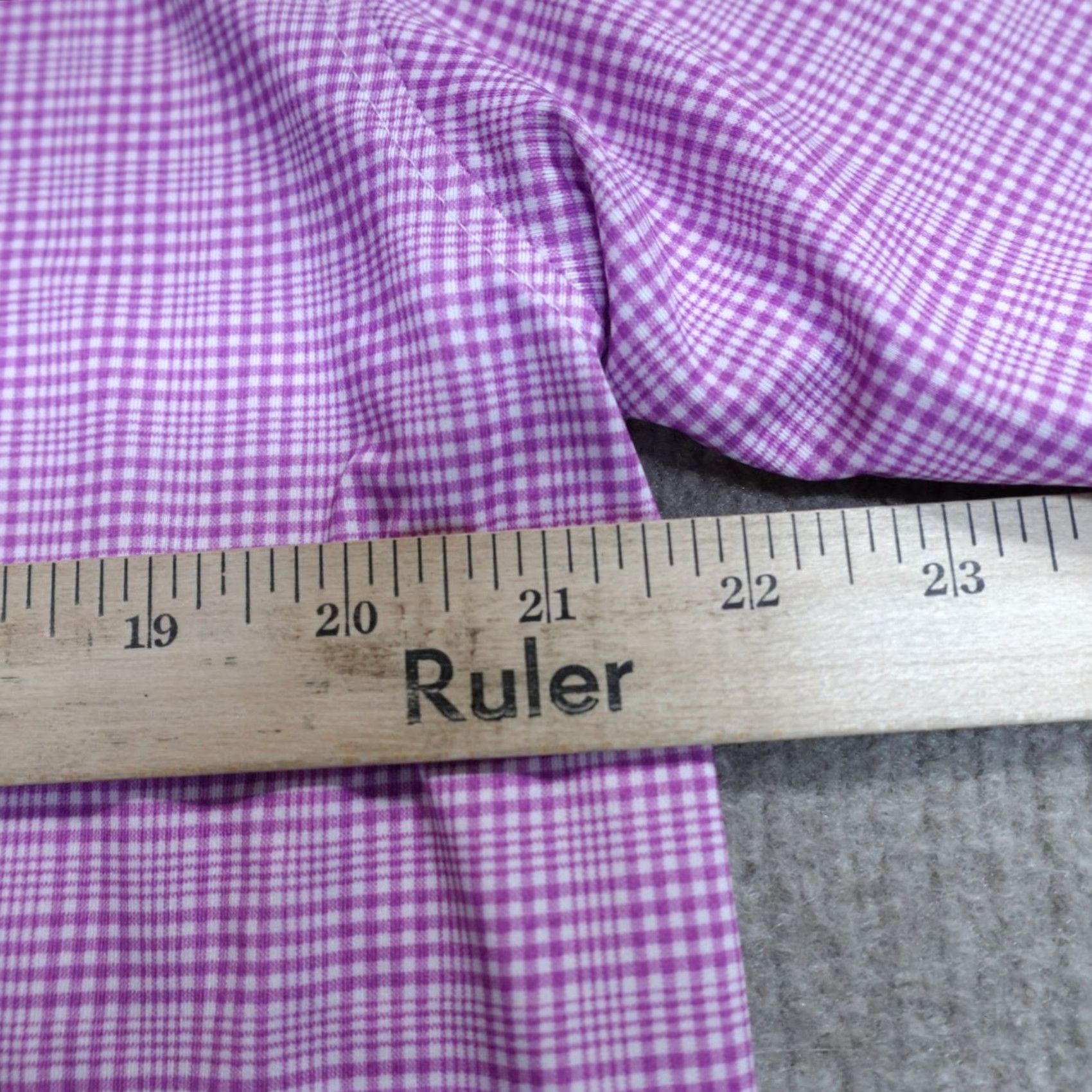 Footjoy FootJoy Mens Polo Shirt Short Sleeve Pink Plaid Regular M Embroidered Golf Size US M / EU 48-50 / 2 - 7 Thumbnail
