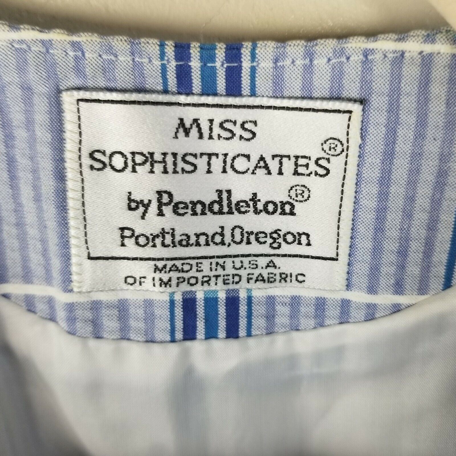 Pendleton Vintage Pendleton Womens Plaid Blazer Light Academia Preppy Size M / US 6-8 / IT 42-44 - 5 Thumbnail