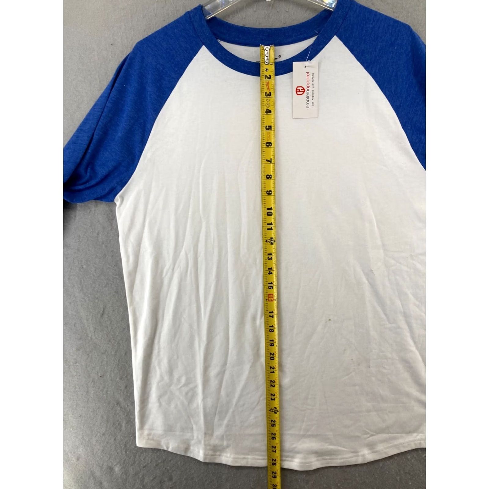 Vintage Emblem Apparel Mens Baseball Shirt L Blue 3/4 Sleeve NWT Shirt Mens Blue 3/4 Sleeve Baseball Shirt NWT Emblem Apparel Blue L Size US L / EU 52-54 / 3 - 3 Thumbnail