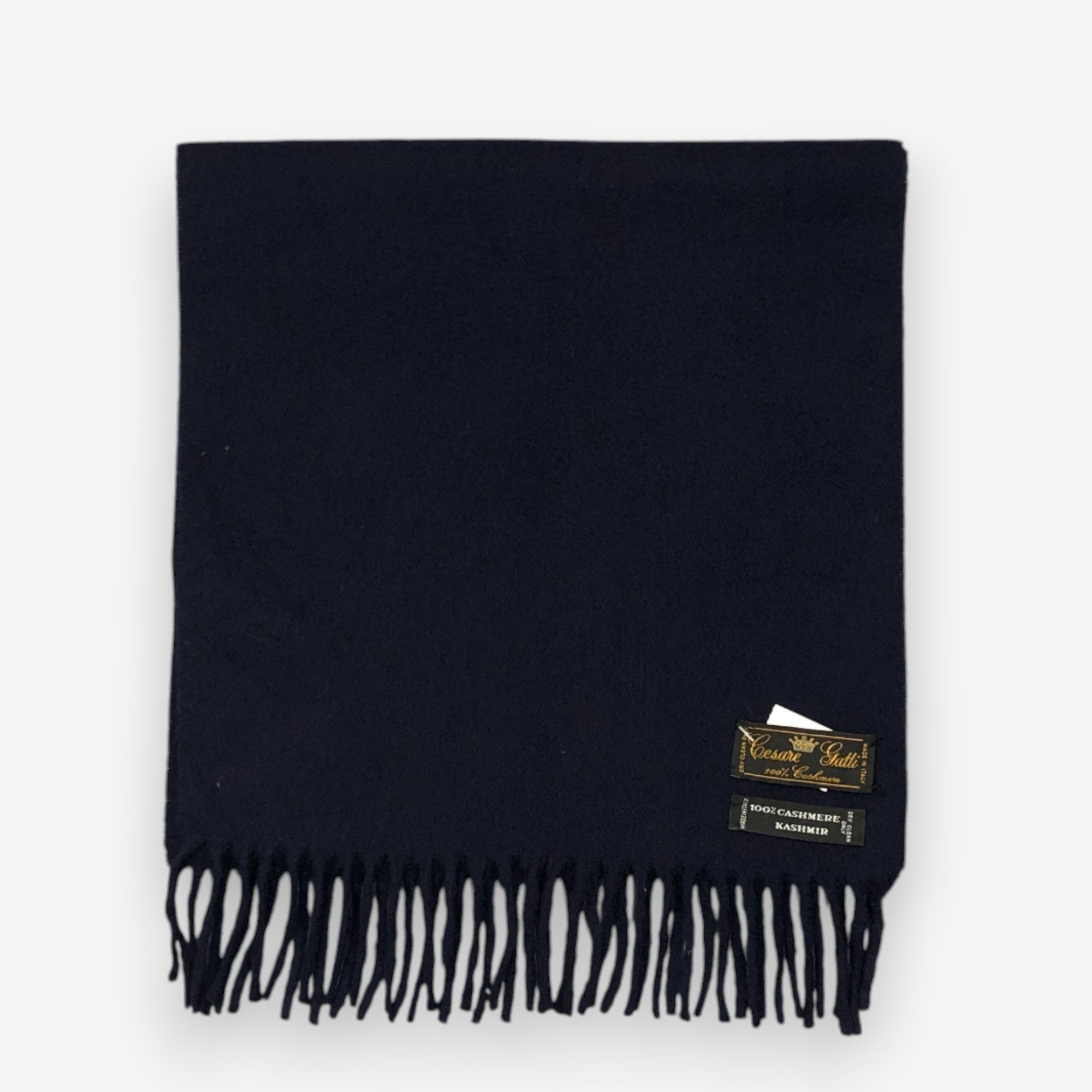 Japanese Brand Vintage Cesare Gatti Scarf Muffler Wool Fringe Scarves Size ONE SIZE - 2 Thumbnail