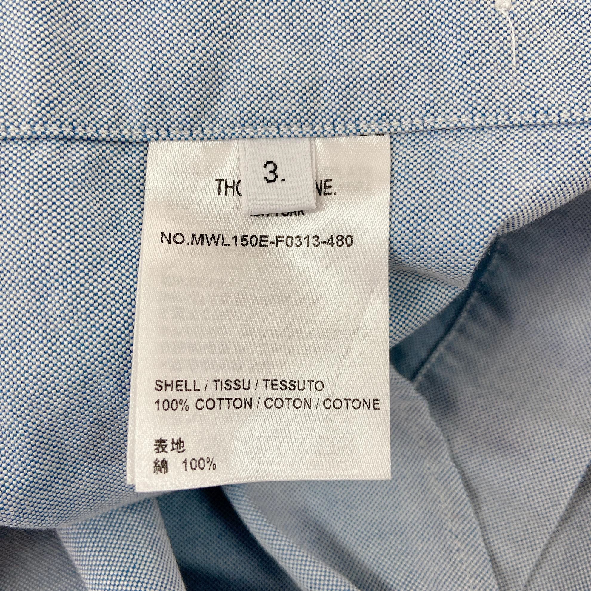 Thom Browne Thom Browne blue shirt 3 new with tags Size US M / EU 48-50 / 2 - 8 Thumbnail