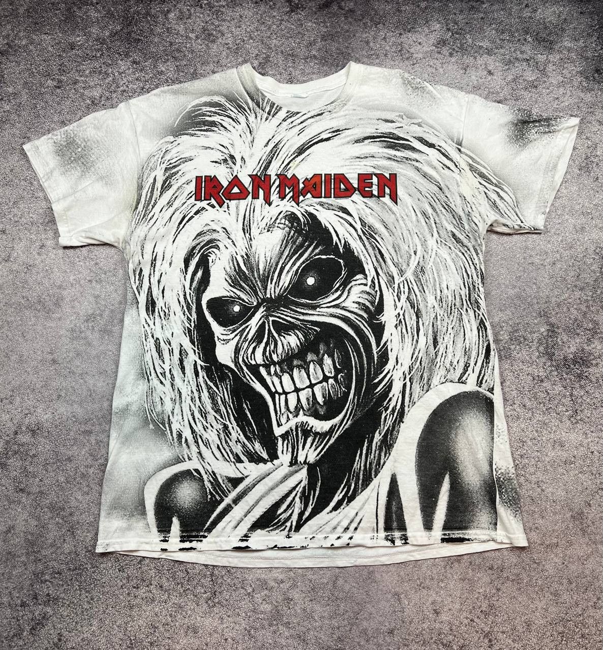 Iron Maiden Vintage Iron Maiden Over Print Tee Size US XL / EU 56 / 4 - 1 Thumbnail