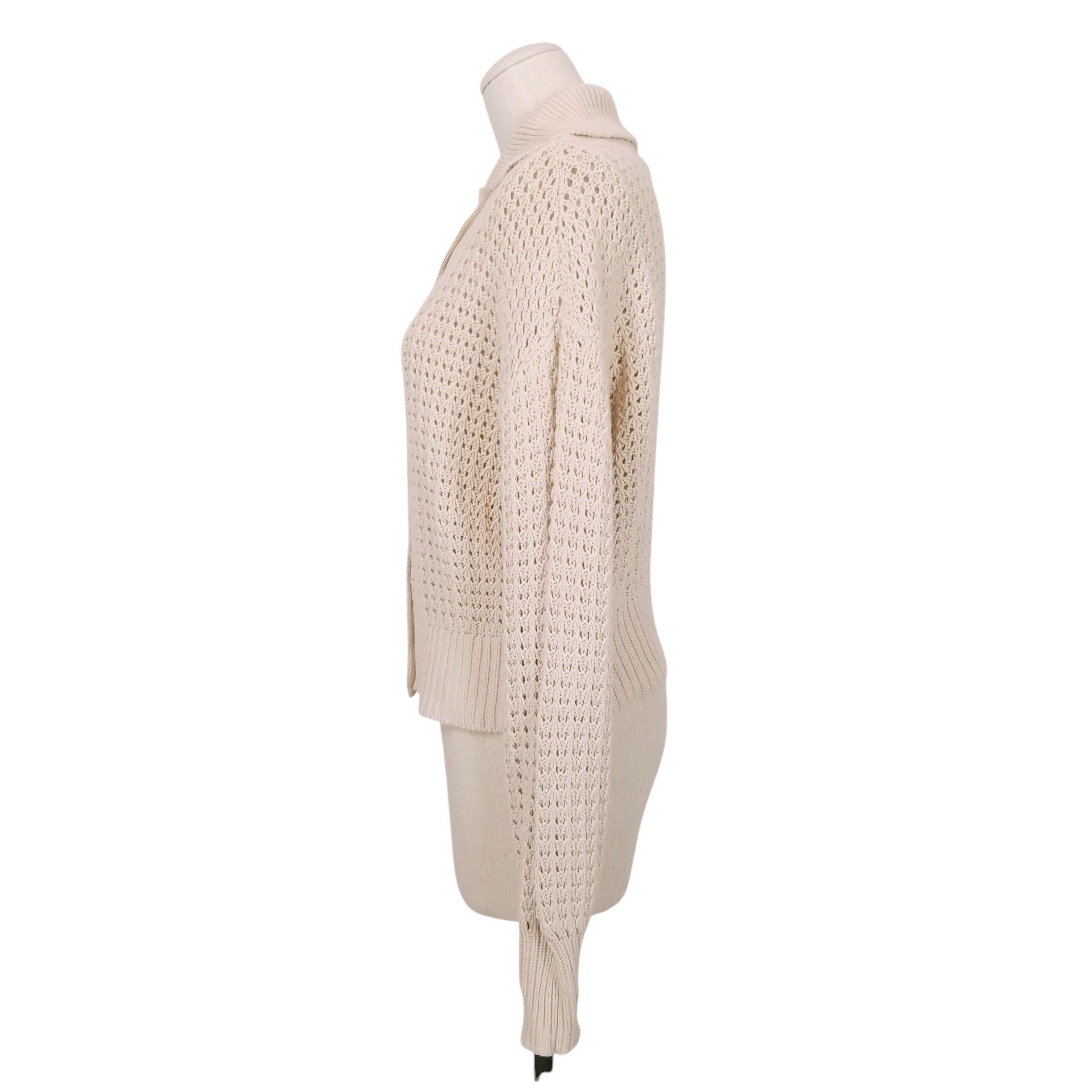 Rachel Zoe Button Front Cotton Cardigan Size S / US 4 / IT 40 - 3 Thumbnail