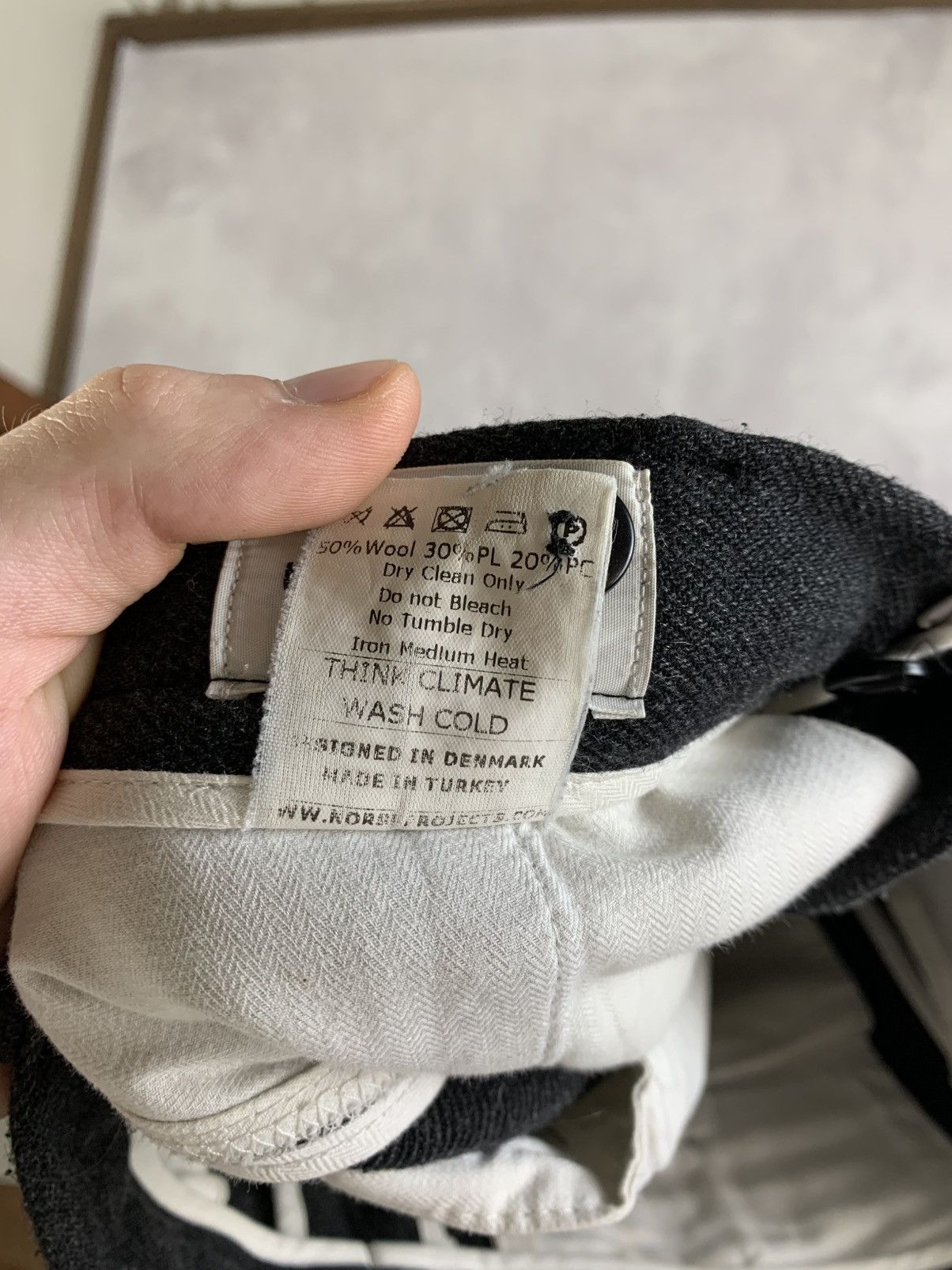 Norse Projects Norse Projects Aros Wool Pants Grey 30 Charcoal Melange Size US 30 / EU 46 - 6 Thumbnail