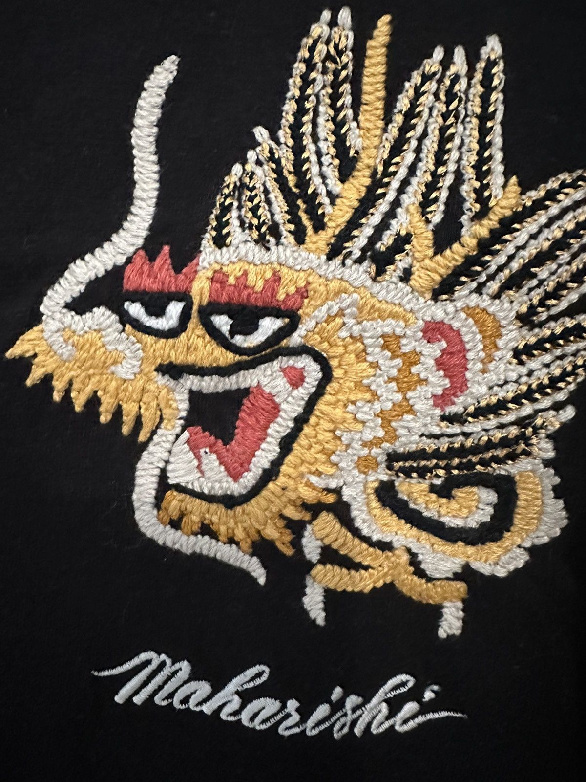 Maharishi Maharishi ‘Embroidered Dragon’ L/S T-Shirt Size US L / EU 52-54 / 3 - 3 Thumbnail