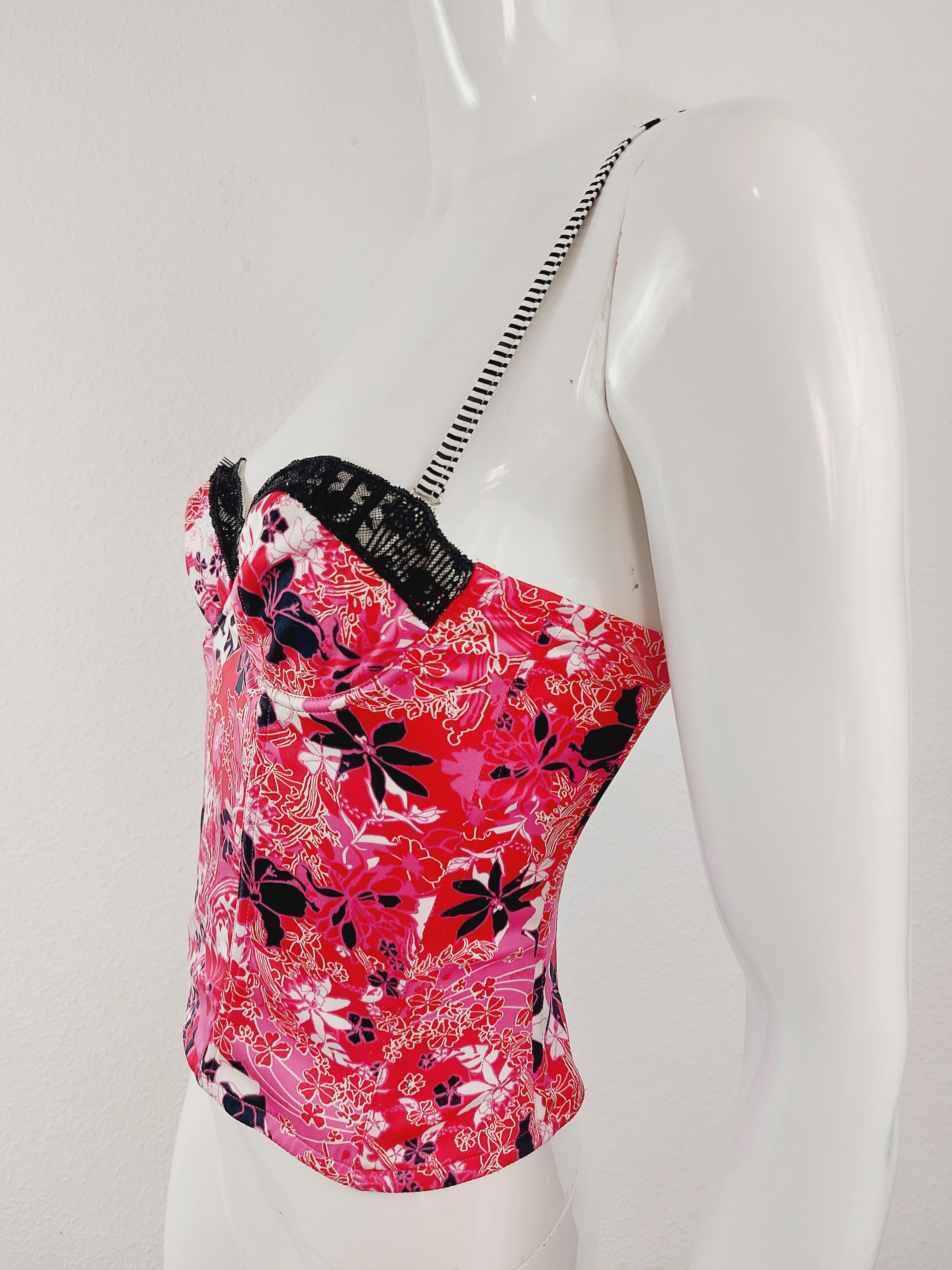 Christian Lacroix Christian Lacroix Butterfly Floral Lace Bow Corset Bustier Size S / US 4 / IT 40 - 6 Thumbnail