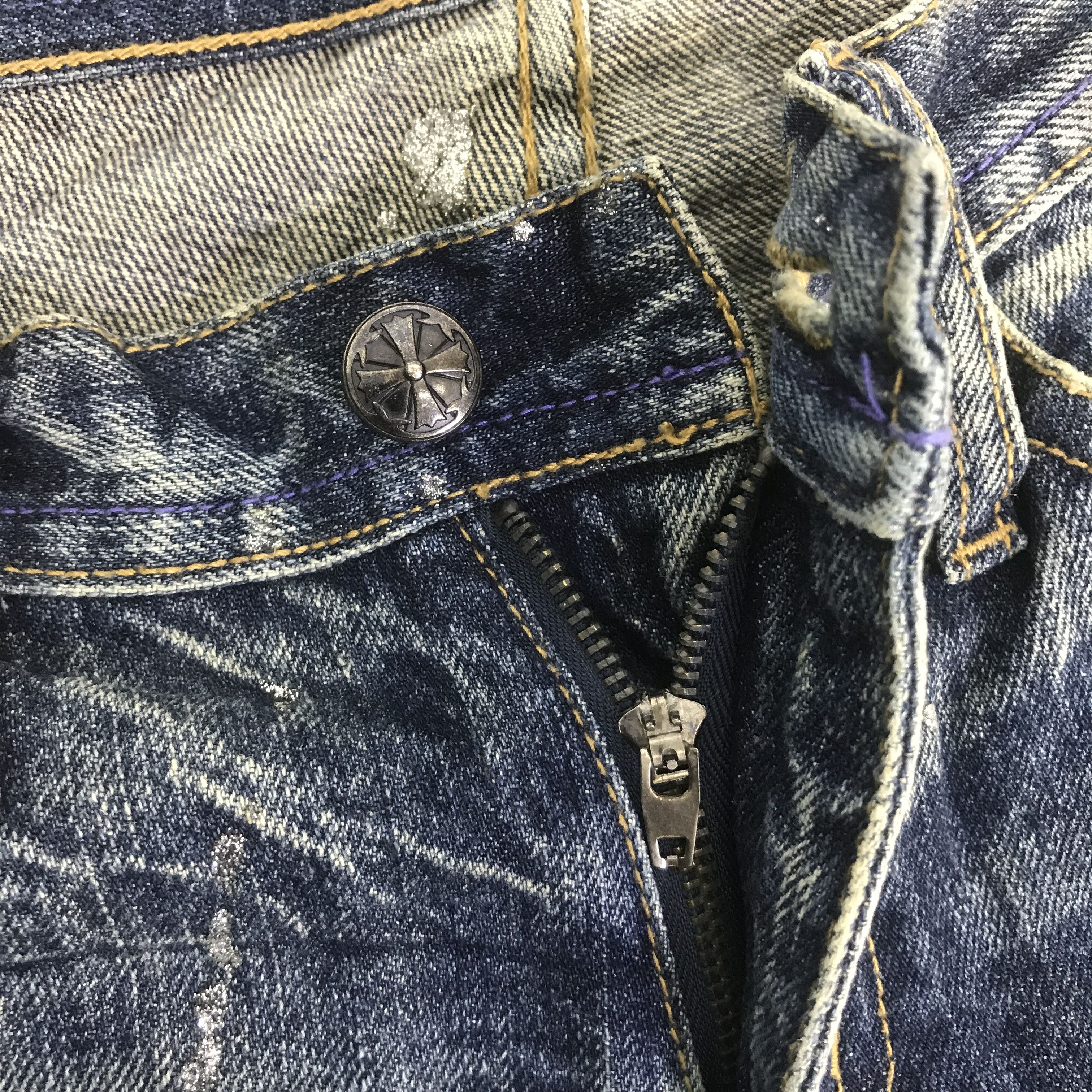 Japanese Brand FLARE MIDAS DISTRESSED BOOTCUT DENIM PANTS K130B16 Size US 29 - 12 Thumbnail