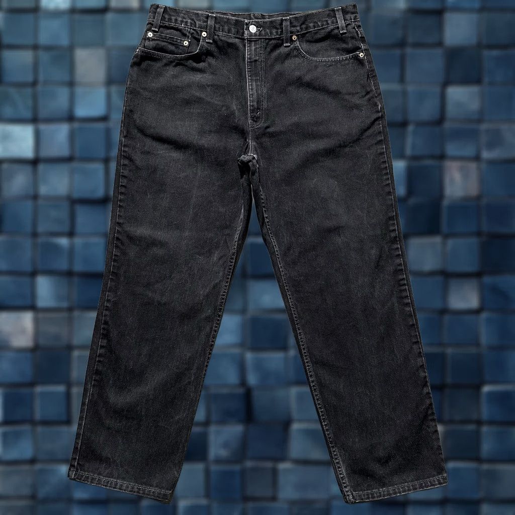 Levi's VINTAGE Levi's 550 Jeans Mens 40x30 Black Relaxed Tapered USA Denim Five-Pocket Levis 500 Series Jeans Mens Black Size US 40 / EU 56 - 1 Thumbnail