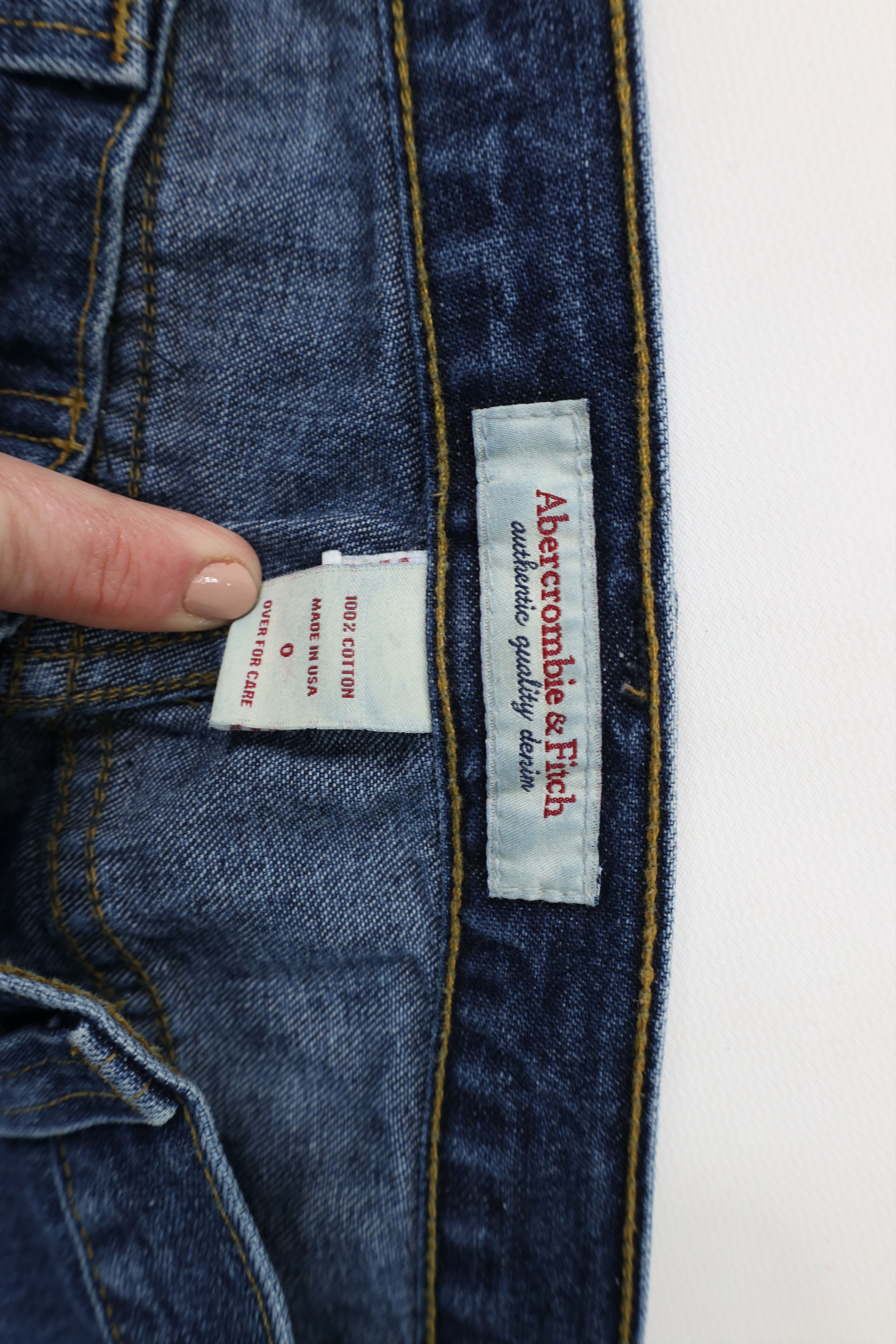 Abercrombie & Fitch × Vintage Vintage 90s Y2K Abercrombie & Fitch Flared Denim Jeans USA Size 25" / US 0 / IT 36 - 10 Thumbnail