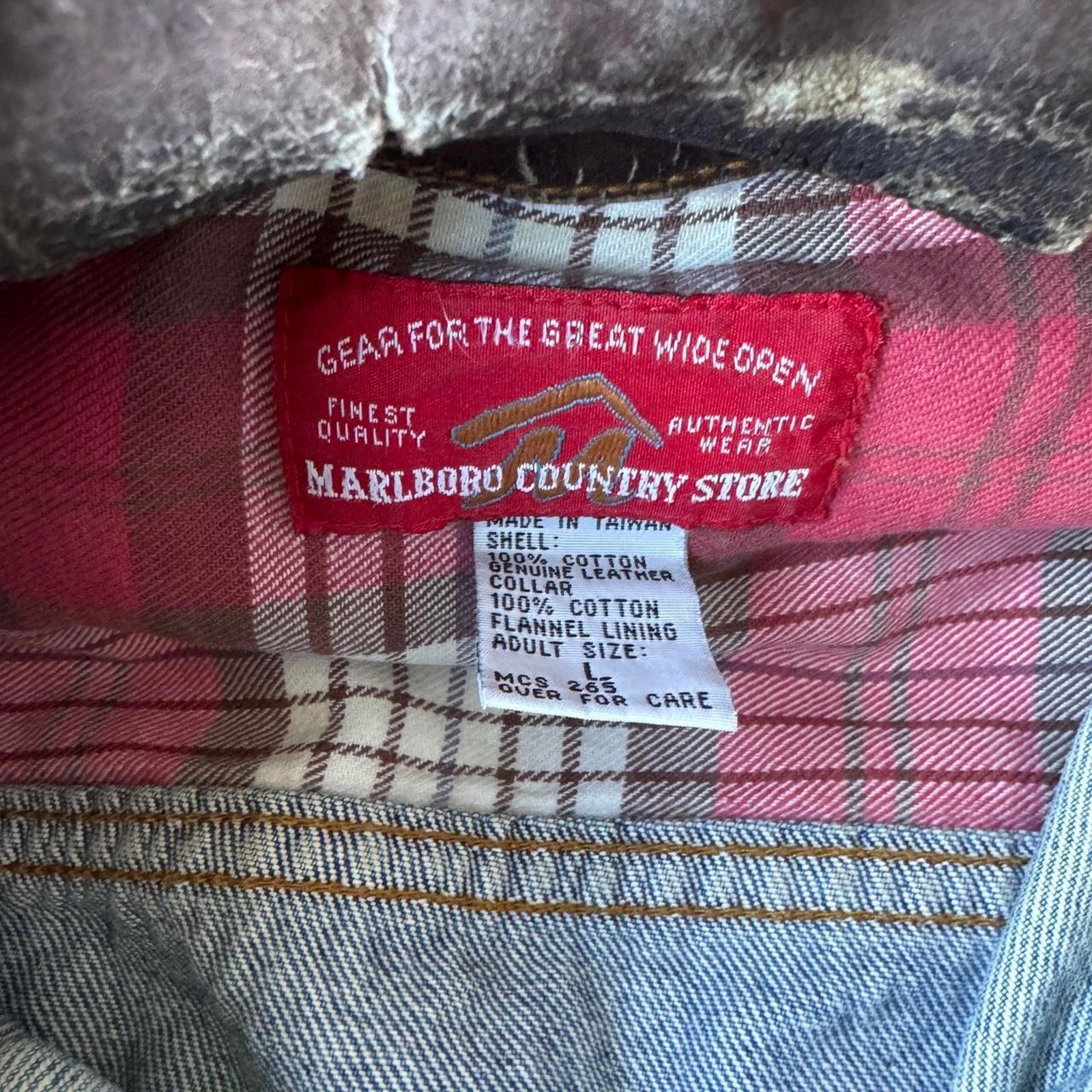 Marlboro Vintage 80s marlboro country store denim jean jacket Size US L / EU 52-54 / 3 - 5 Thumbnail