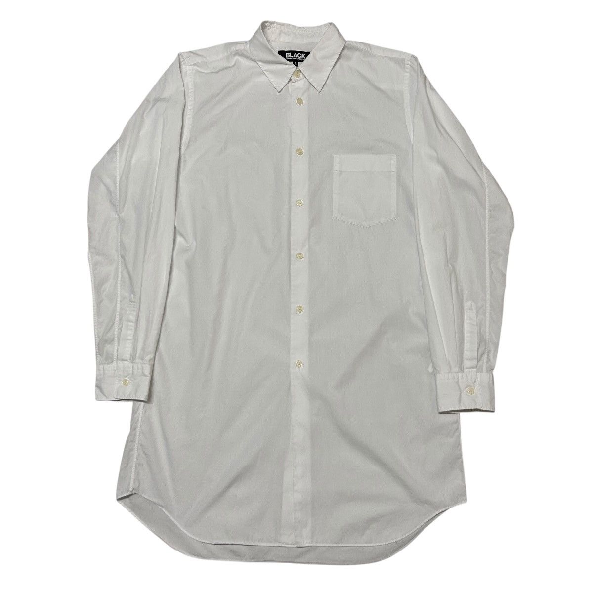 Comme des Garcons 638 BLACK Comme Des Garcons long shirt men casual L cotton Size US L / EU 52-54 / 3 - 3 Thumbnail