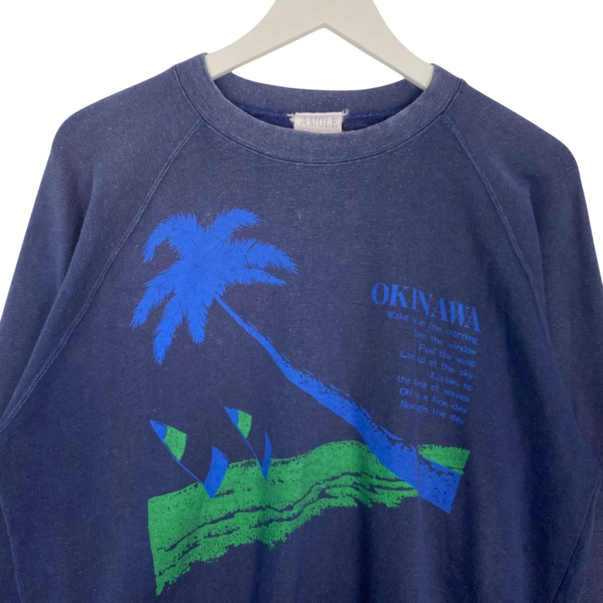 Vintage Vintage Amole Crewneck Sweatshirt Navy Blue Pullover Size M Size US M / EU 48-50 / 2 - 4 Thumbnail