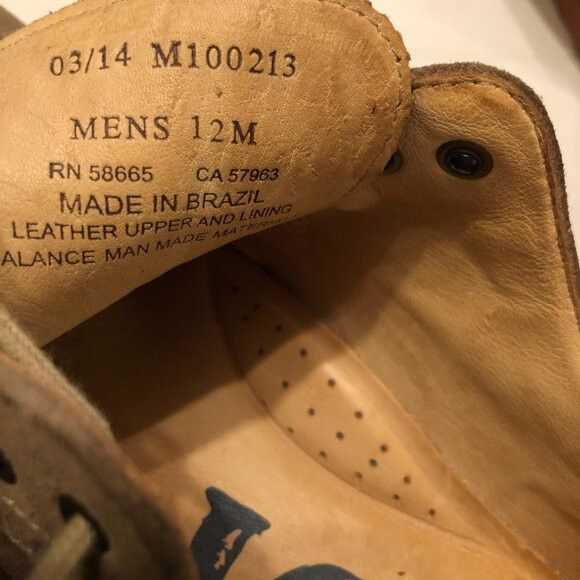 1901 1901 men's tan leather suede Oxford shoes size: 12M Size US 12 / EU 45 - 9 Thumbnail